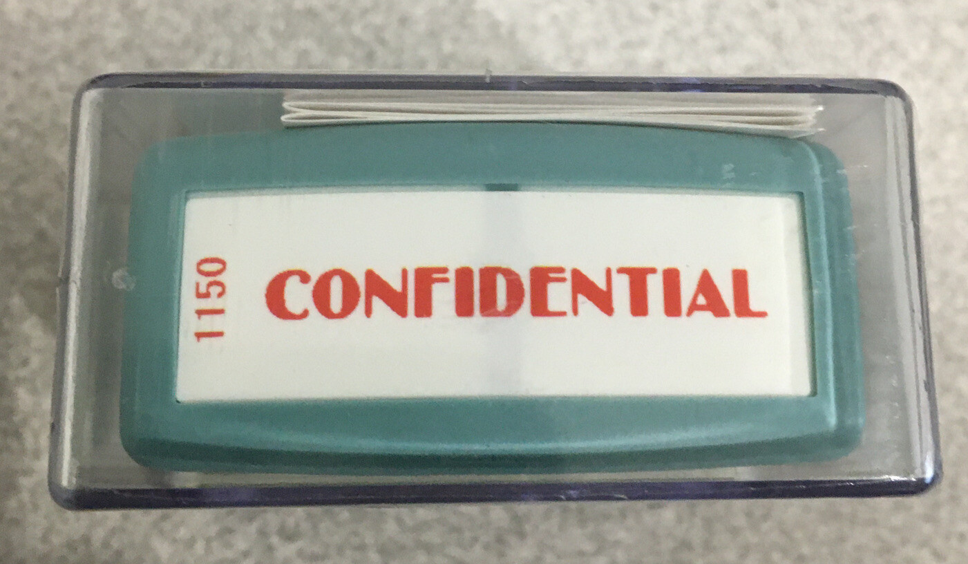 Shachihata XStamper Red Ink "CONFIDENTIAL" #1150