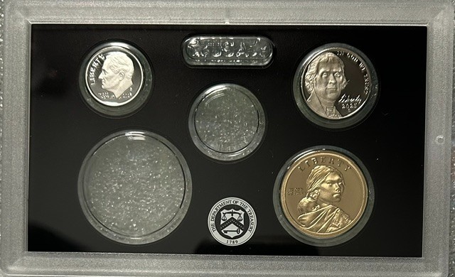 2025 S Silver Proof 3 Coin Set Silver Roosevelt Dime Sacagawea Nickel BOX w/ COA