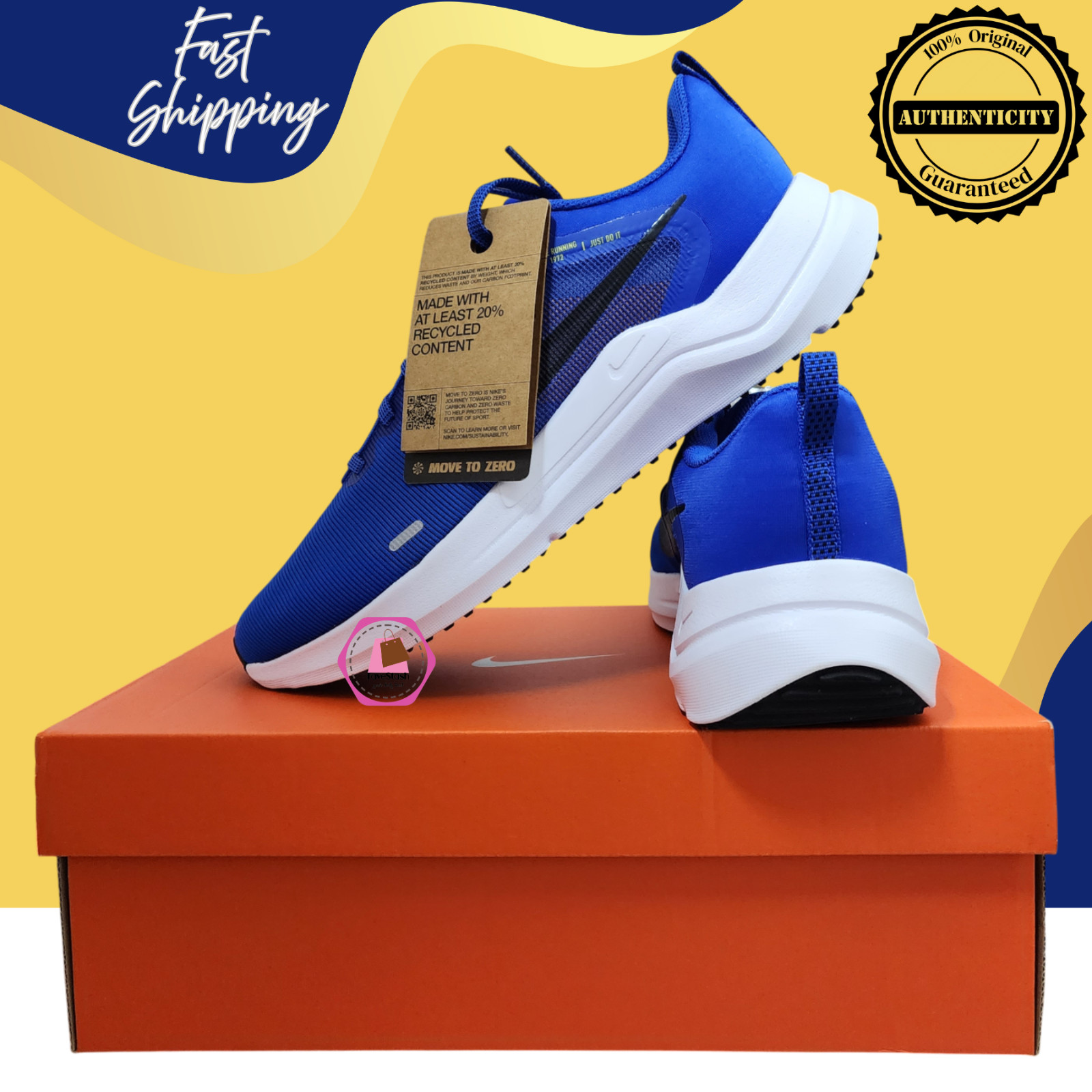 Nike Downshifter 12 Road Running Shoes Lightweight Racer Blue DD9293-402 Men's