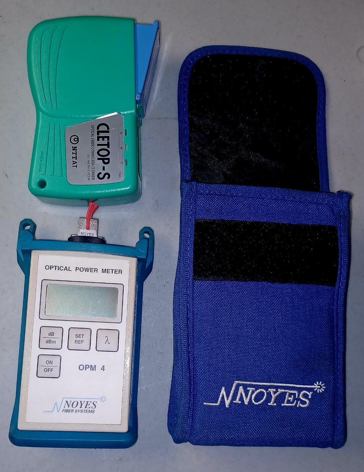 Noyes Fiber Optic Power Meter Model OPM4-2 with Cletop-s cleaner