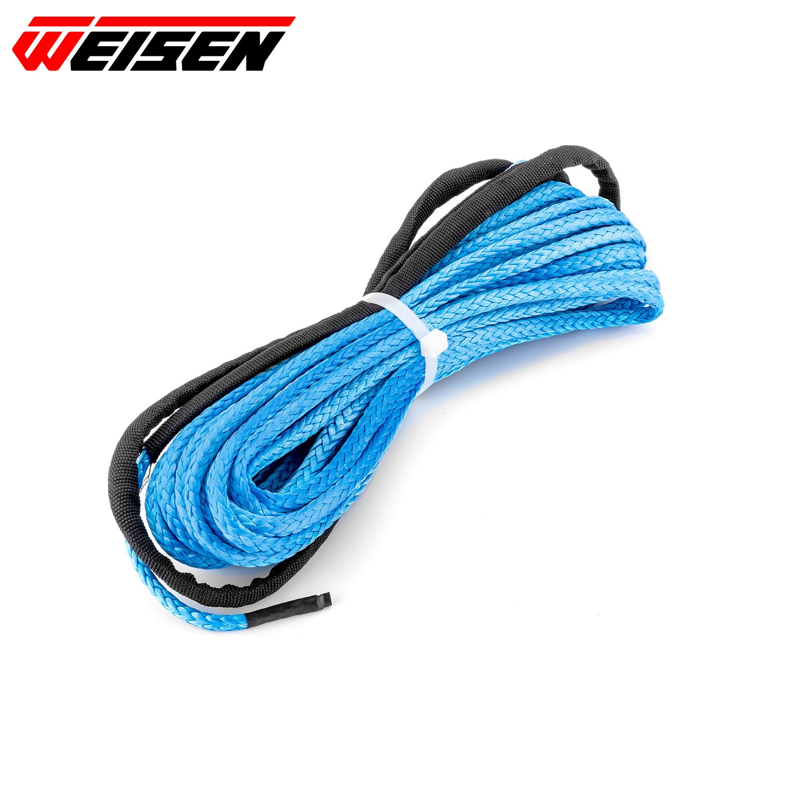 Blue 3/16" x 50' Synthetic Winch Rope 7000 LB Breaking Strength ATV UTV W/Sheath