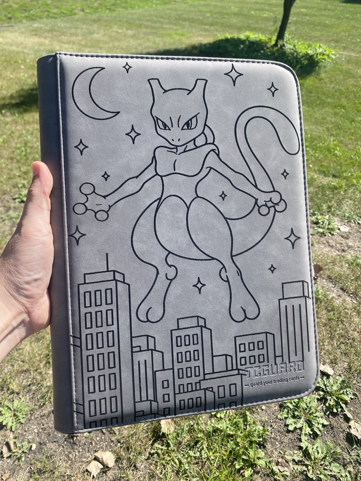 Pokémon Laser Engraved Binder/ Made To Order! Mewtwo. Engraved/Shipped In USA