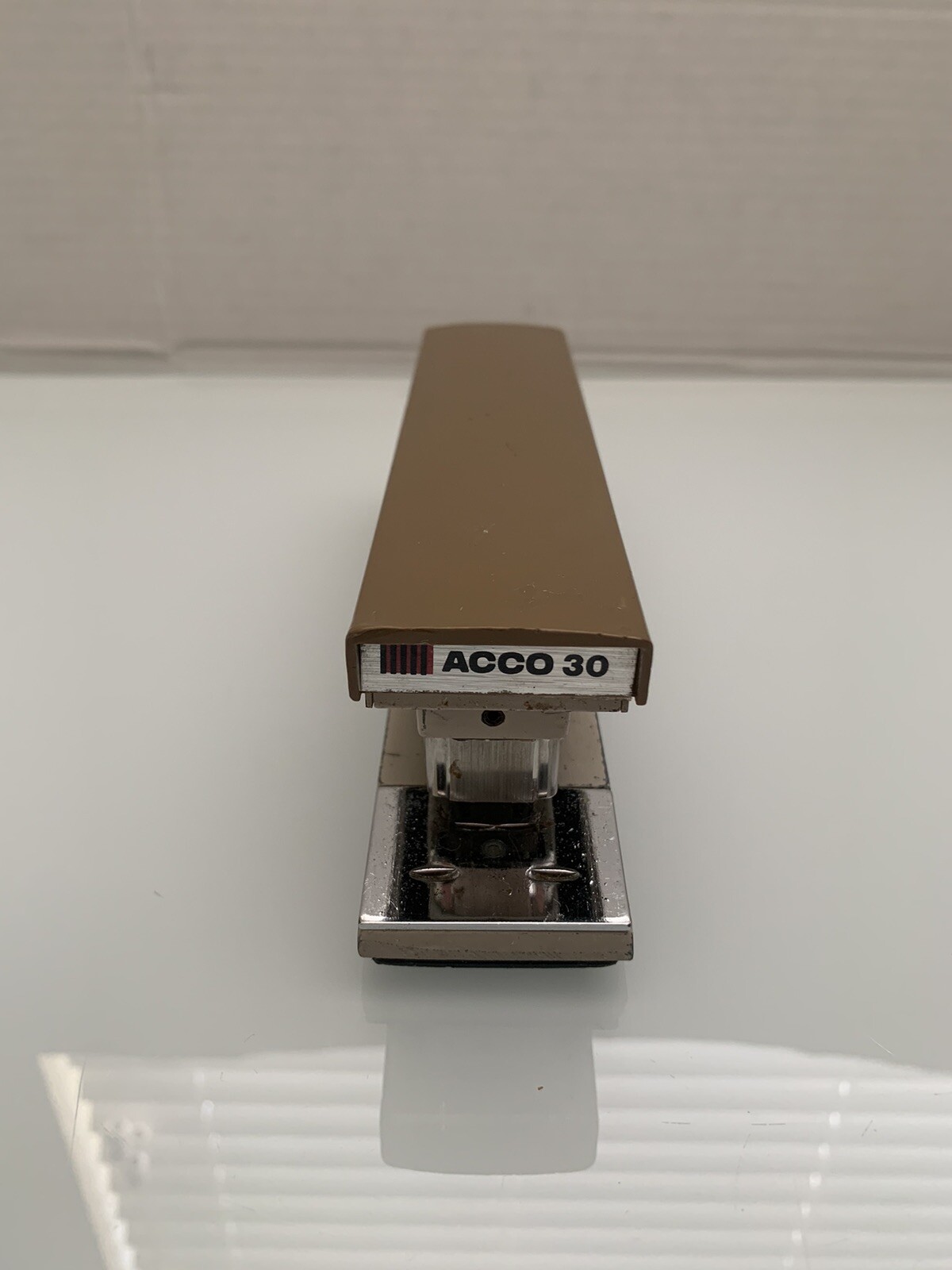 Vintage ACCO 30 Desk Top Stapler-Heavy Duty Metal - Retro-USA-WORKS AS INTENDED