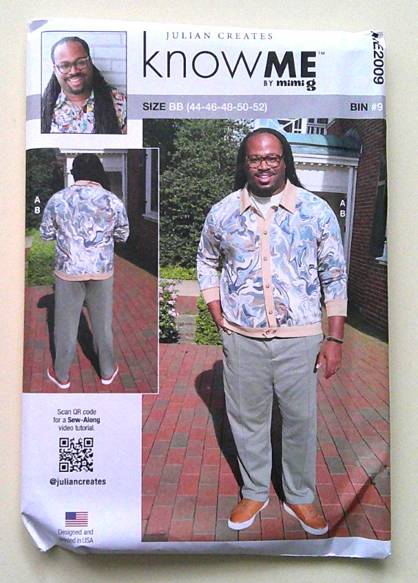 Button up top  Pants Julian Creates pattern 2009 size 44 46 48 50 52 UNCUT