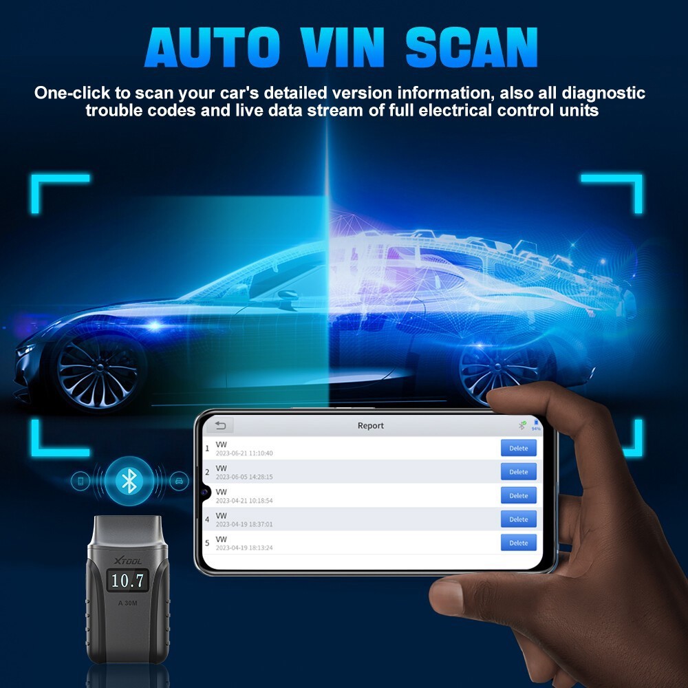 🏆XTOOL Anyscan+ A30M KIT OBD2 Scanner Wireless Code Reader Bidirectional Tool