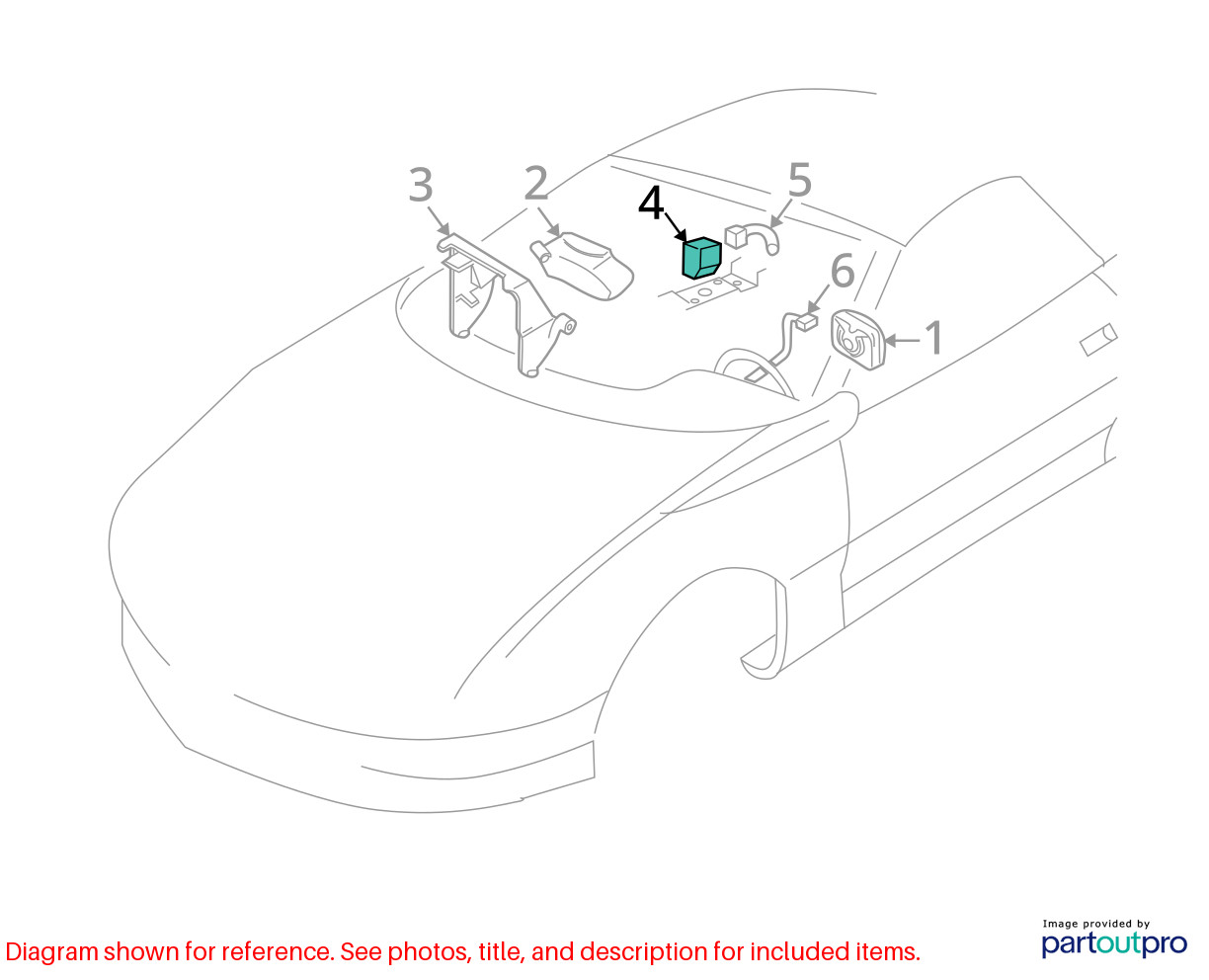 02 CHEVY CAMARO SRS CONTROL MODULE 12209750