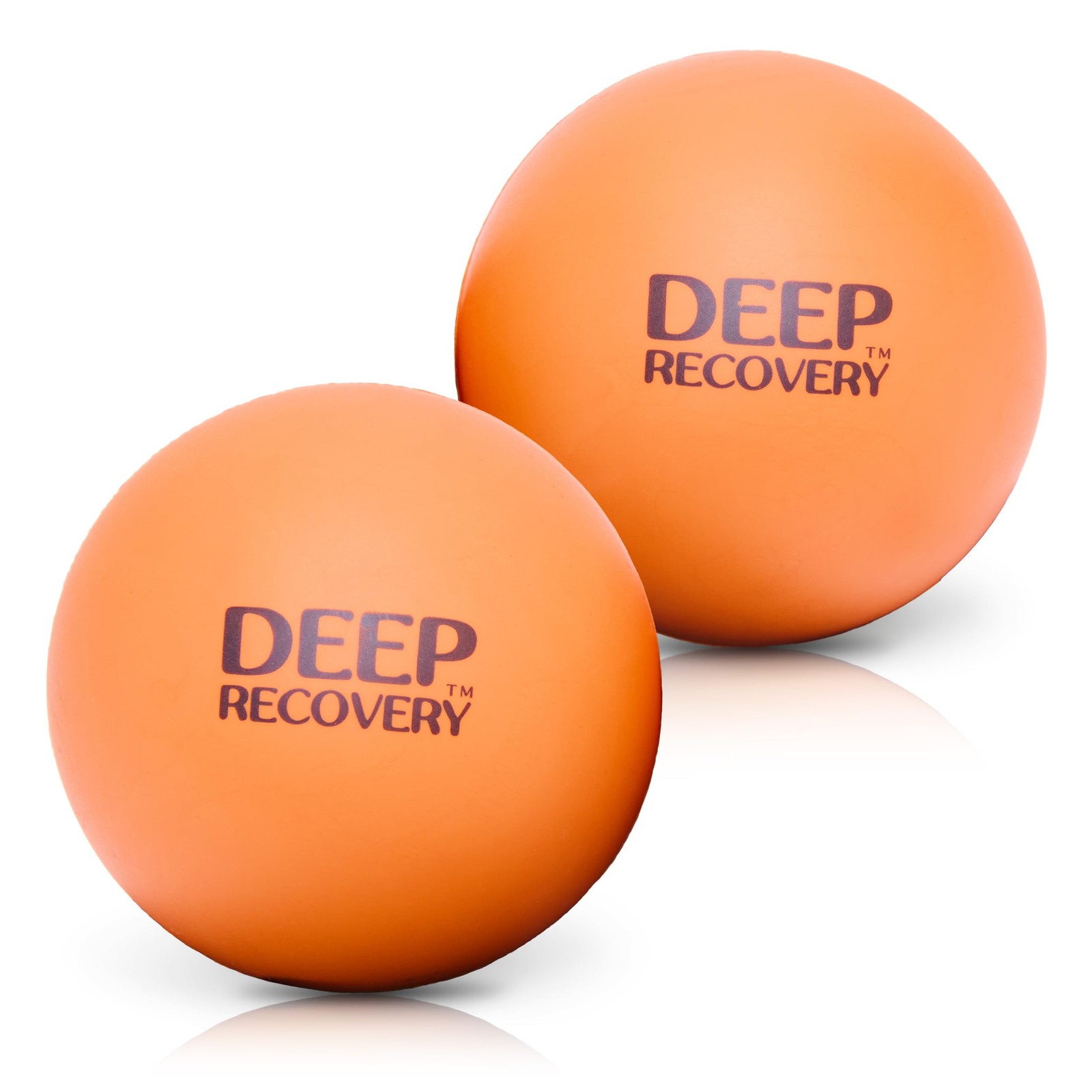 Deep Recovery Sport Yoga Tissue Massage Ball 2 Count (Pack of 1), Orange