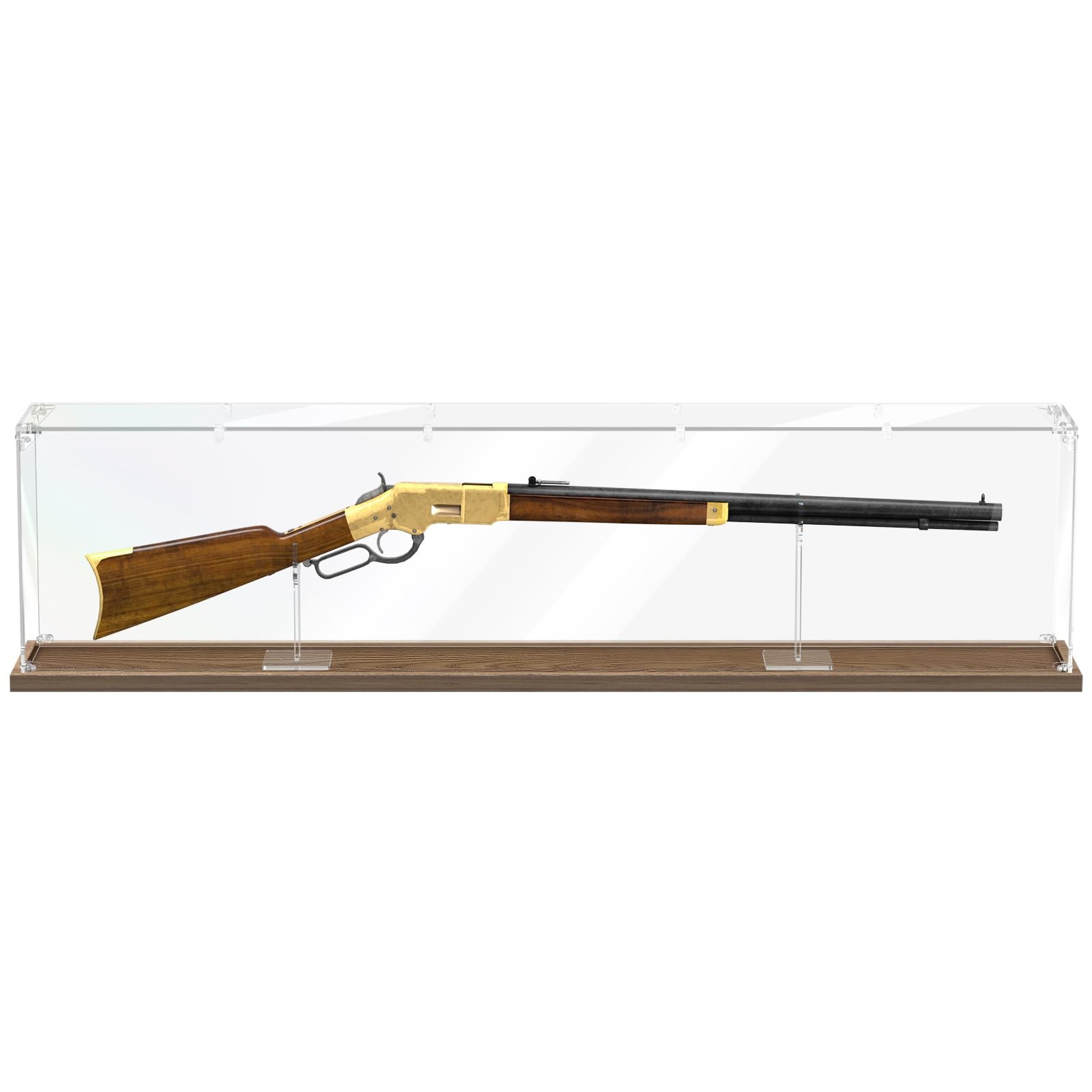 49" Acrylic Rifle Display Case - Tabletop Gun Cabinets for Rifles & Shotguns,...