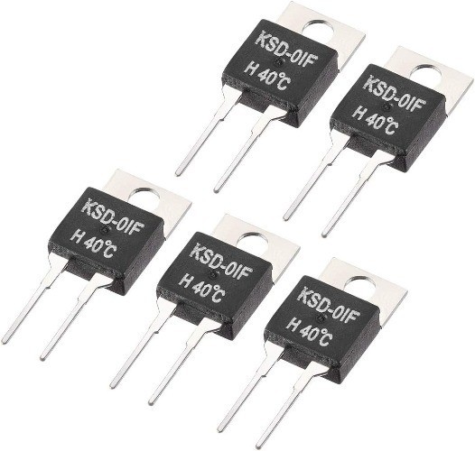 KSD-01F Thermal Switch Thermostat 40C Normally Open Temperature Controller 5pcs