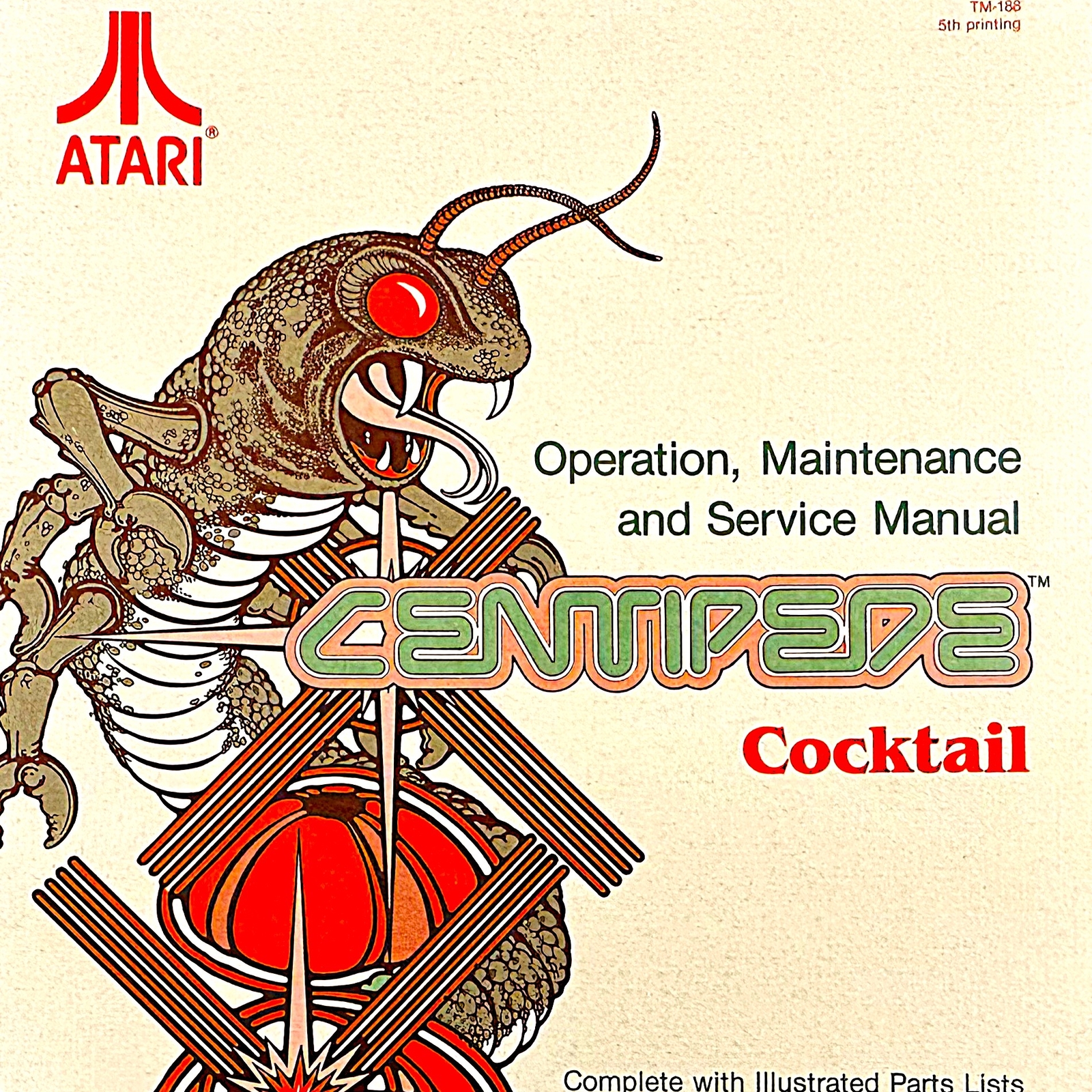Atari Centipede COCKTAIL Arcade Game Manual Schematics Drawing Analysis PACKET