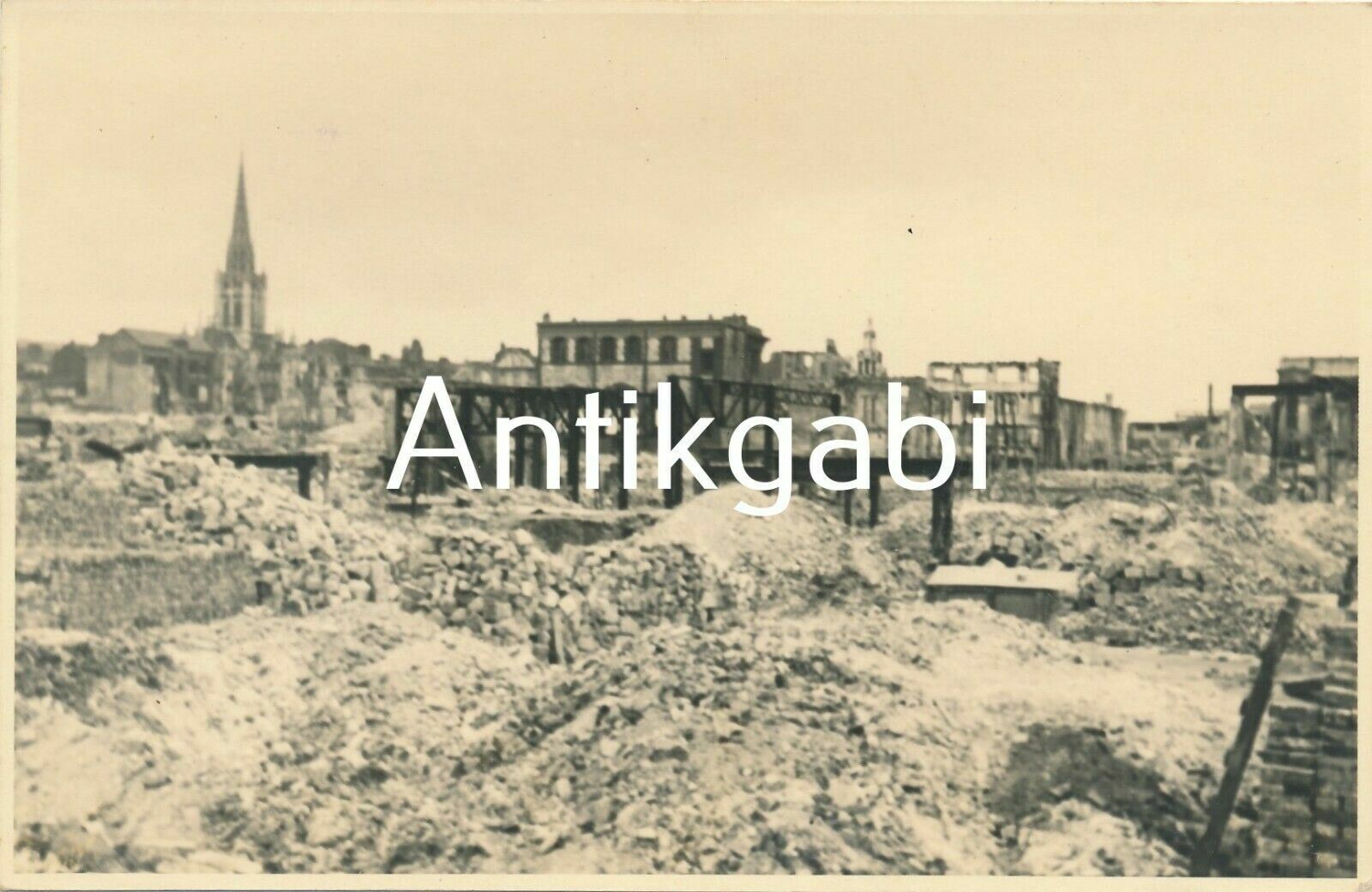 Photo WK 2 Ruins Destruction City In France France B 1.18