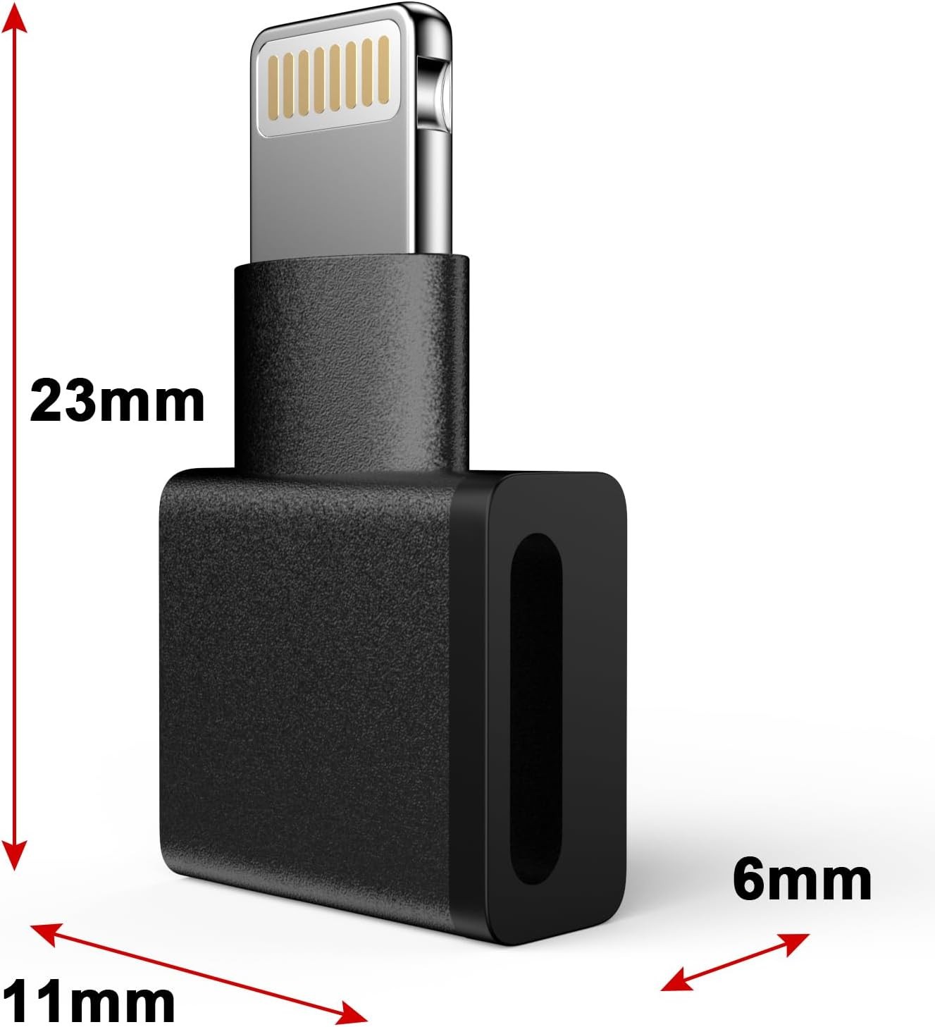 [Apple Mfi Certified] 90Degree Lightning Extender Adapter for Iphone | 2 Pack Ip