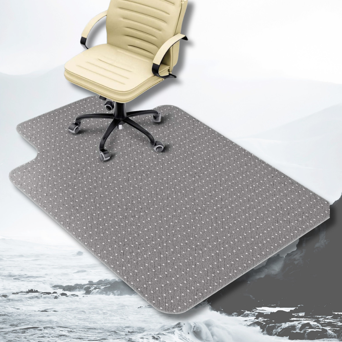 36"x48" Office Chair Mat Computer Desk Chair Mat for Carpet Floor w/Extended Lip