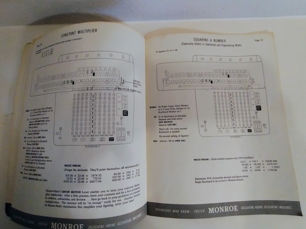 Monroe Monro Matic 8N Operating Instruction Manual