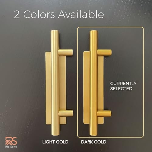 12-Inch Barn Door Handle Kit Closet Door Handle Solid 12" - 1Pack Gold