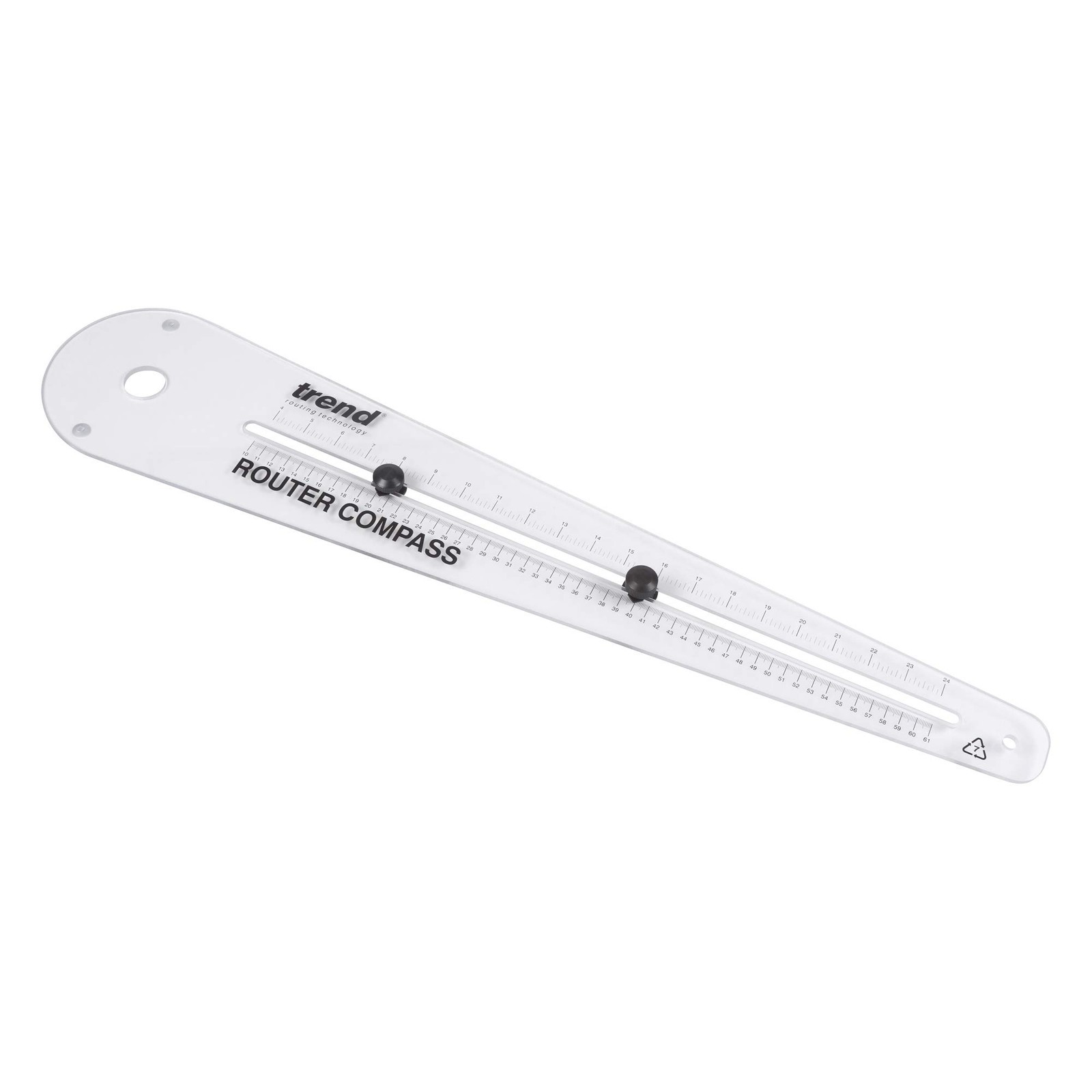 Trend Router Compass for Precise Circle & Arc Cutting, R/COMPASS/A