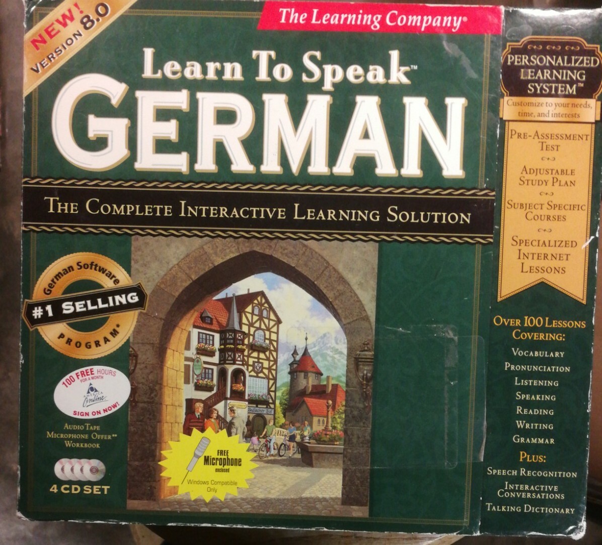 The Learning Company Learn to Speak German 8.0 pre owned