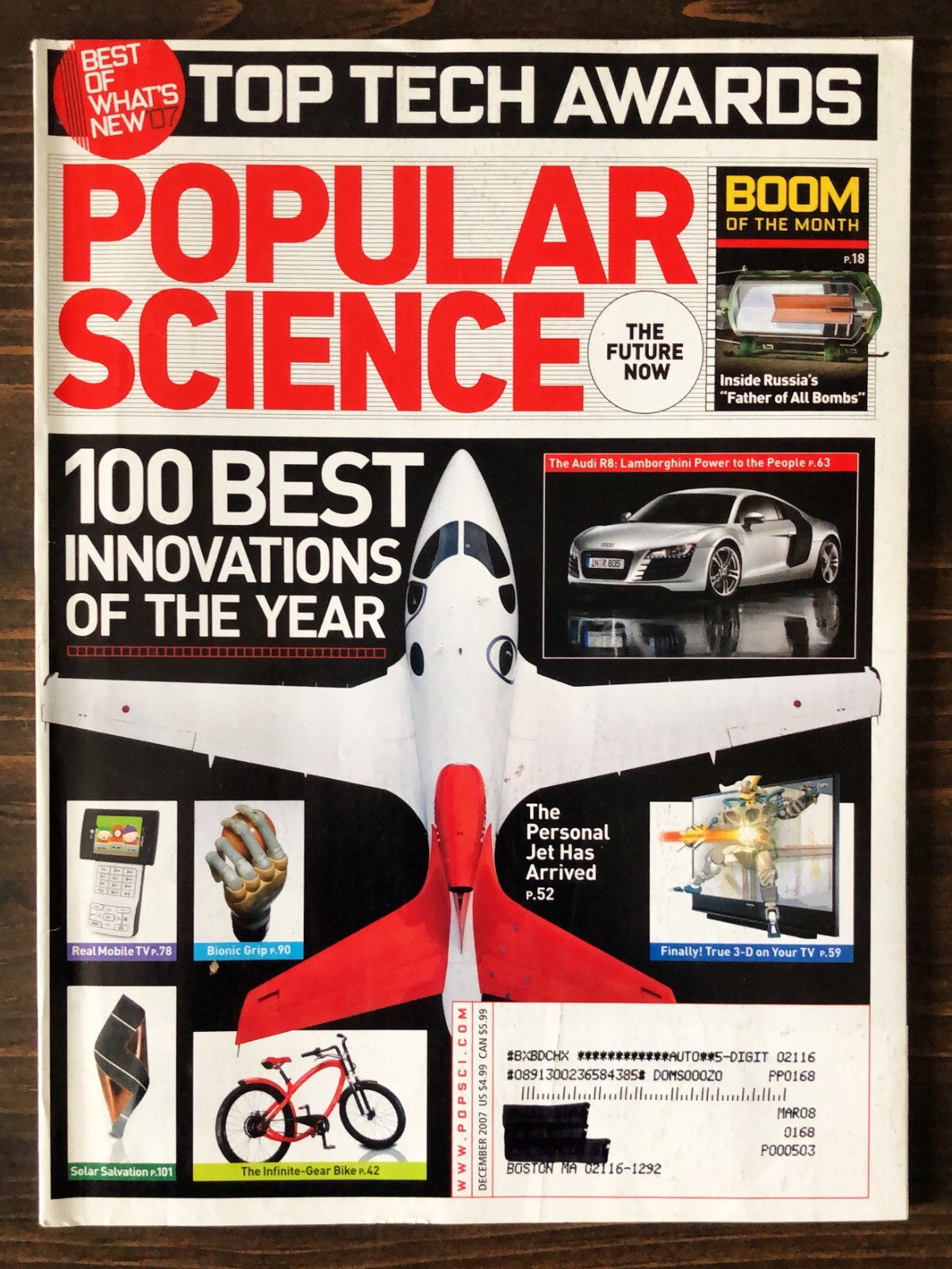 2007 Popular Science, Lot Of 9