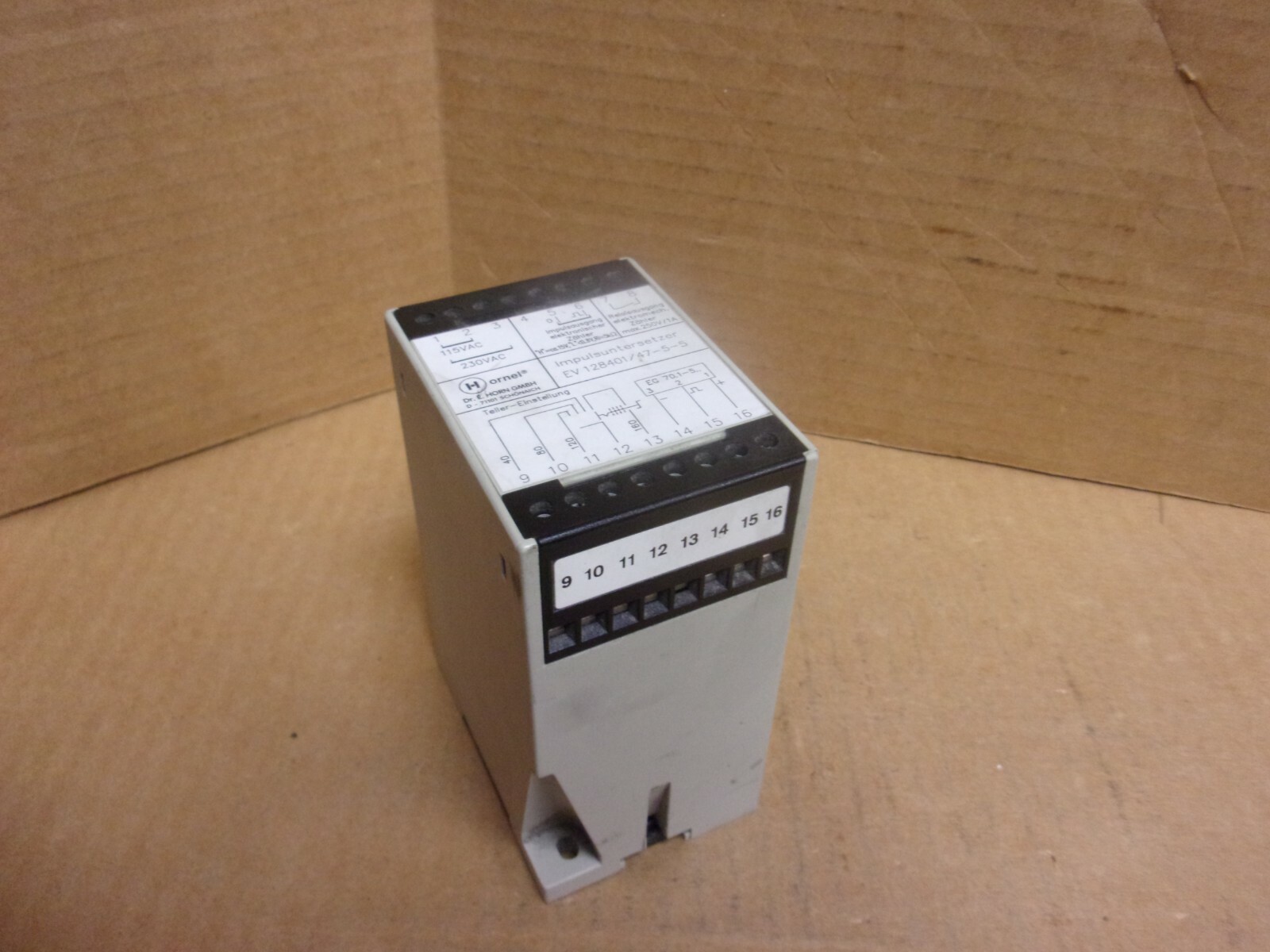 Hornel Ev 12841/47-5-5 Impulse Converter Reducer Relay , used