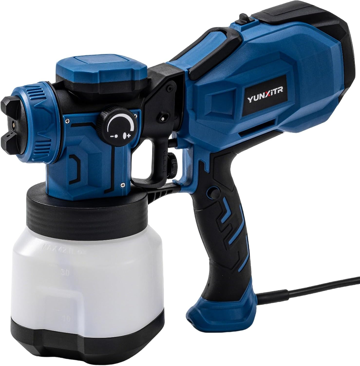 HVLP Paint Sprayer 1200W High Power Electric Spray Gun 6 Nozzles 3 Spray Pattern