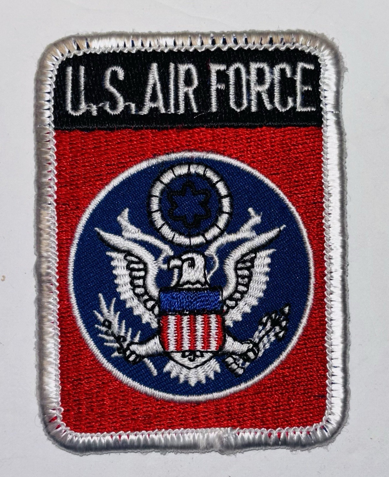 USAF US Air Force Patch Iron On Embroidered Emblem 3” x 2” New
