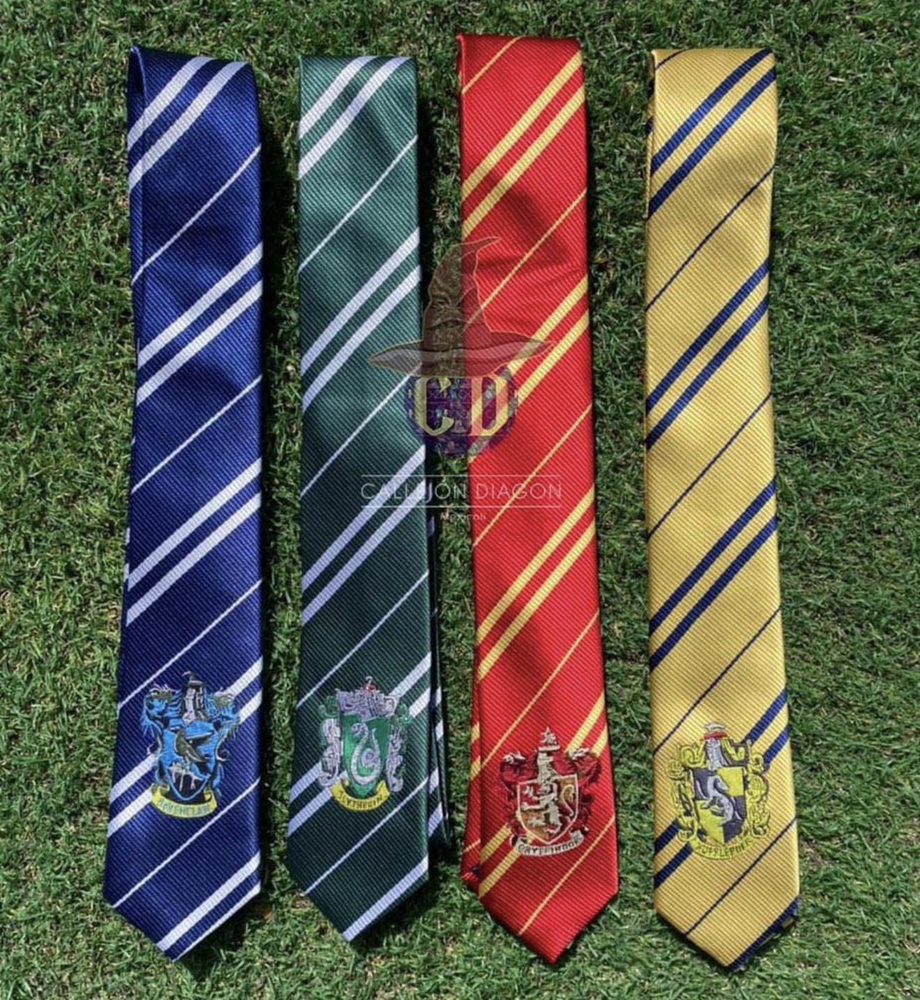 For Potter Fans Wizard Academy Houses Cosplay Costume ties Necktie LOT OF 4 TIE