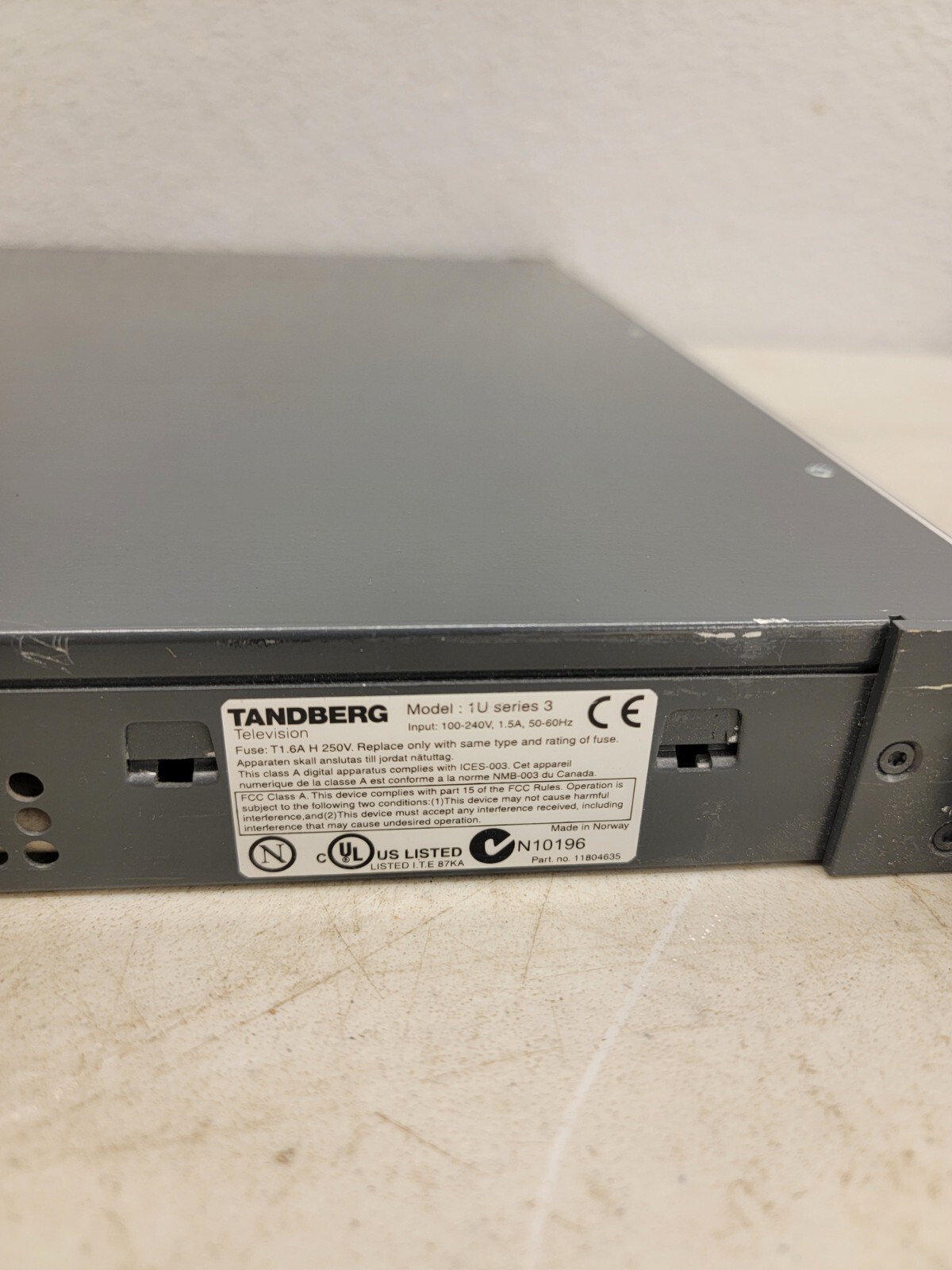 Tandberg TT1260 Professional Receiver & Decoder - Model 1U Series 3