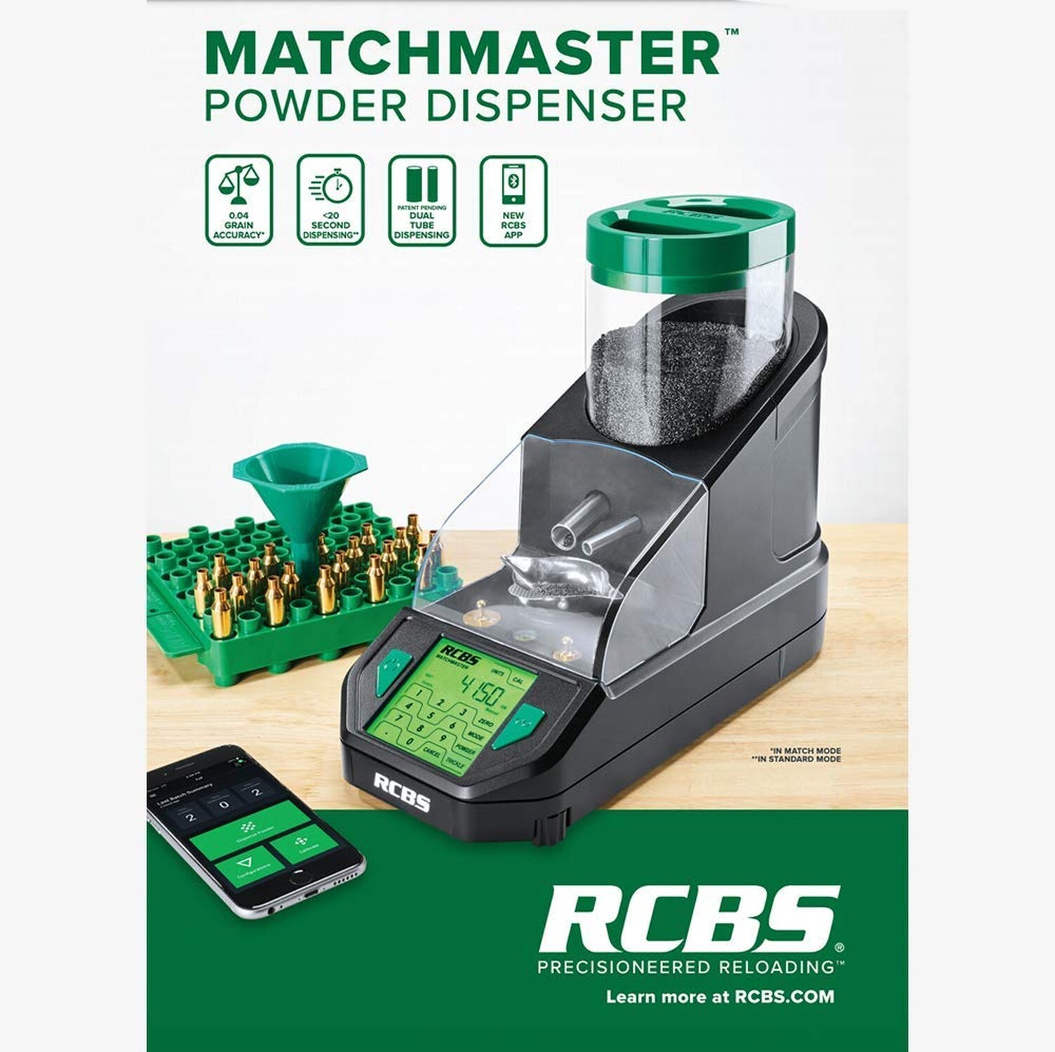 RCBS MatchMaster Powder Dispenser, Black, One Size
