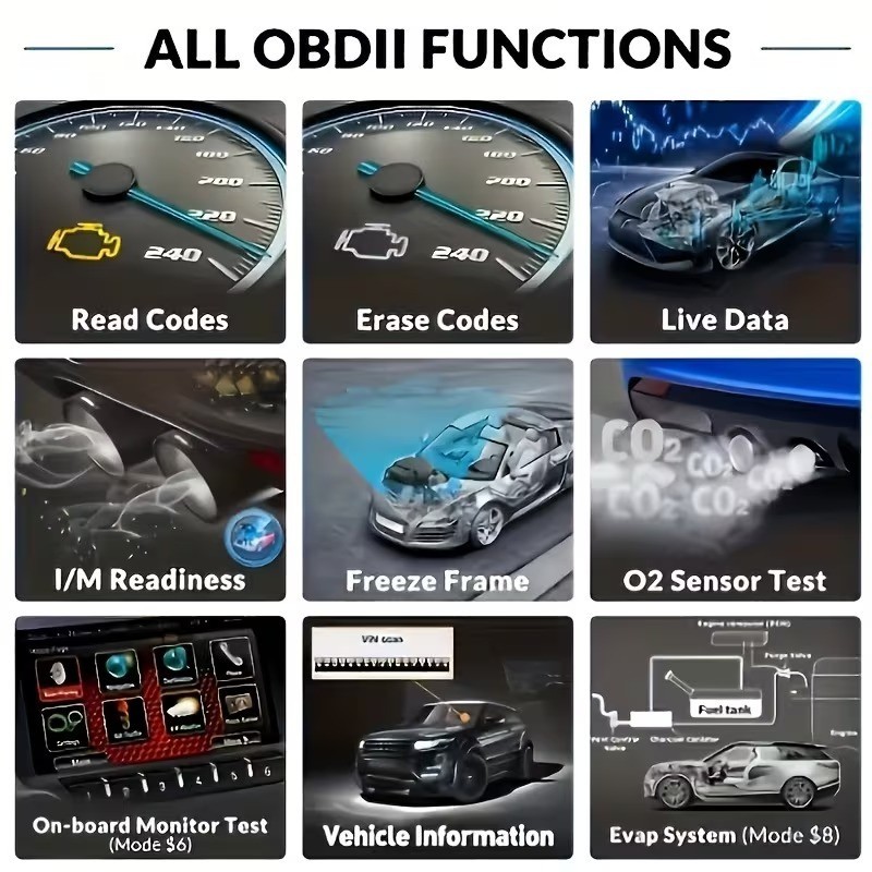 Professional V520 OBD2 Car Scanner, Check Engine, Read Erase Fault Code Tool