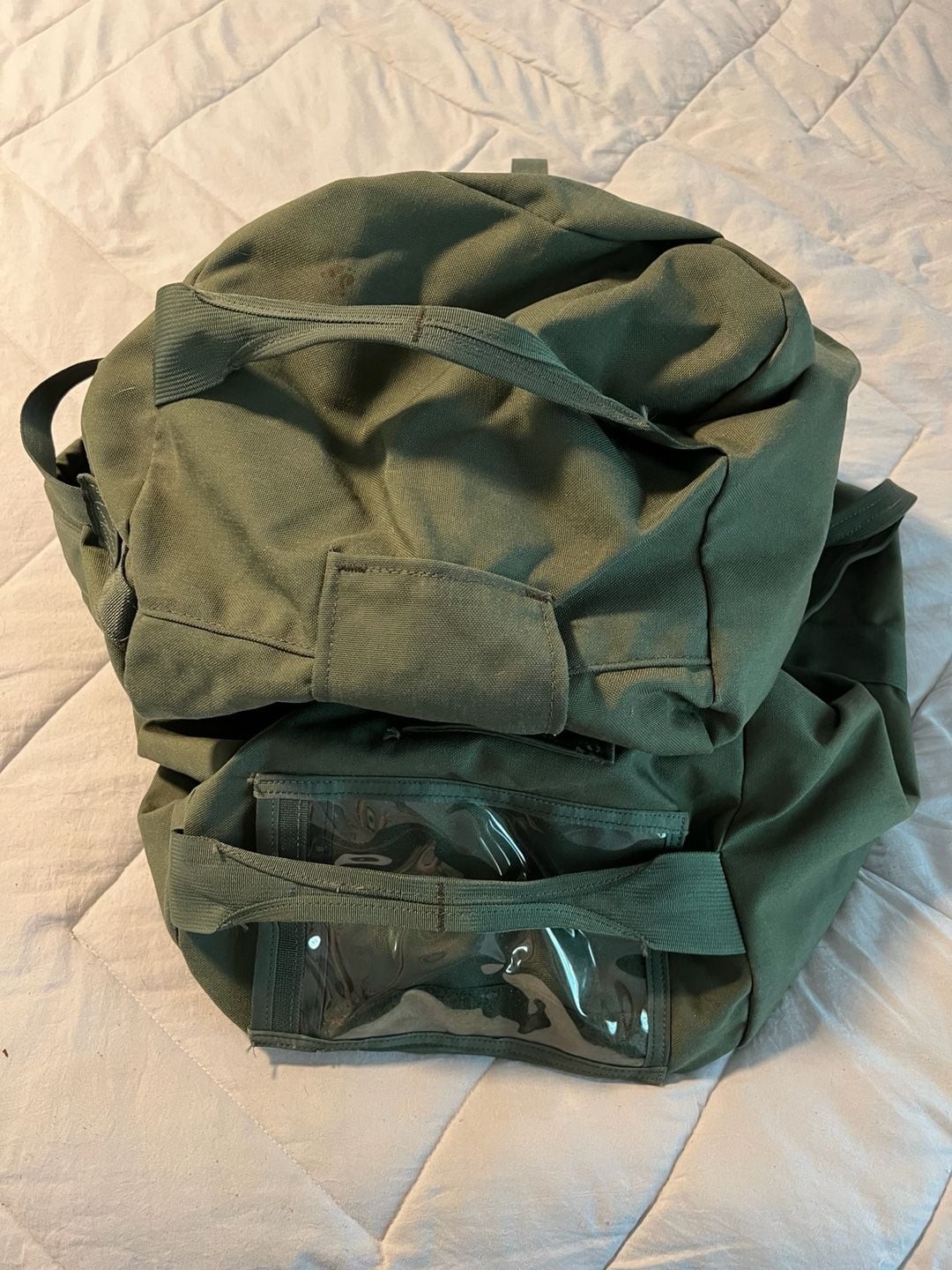 US Military Surplus Improved Duffel Bag Olive Drab Green Large Deployment Bag