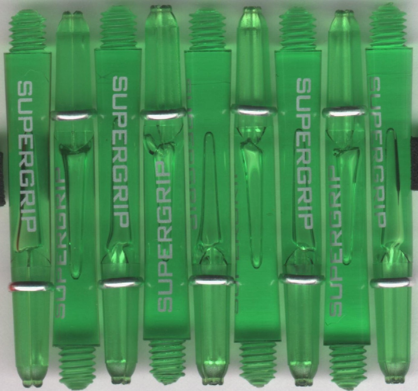 1.75in. 2ba Green HARROWS SUPERGRIP Dart Shafts & Springs: 1 set of 3