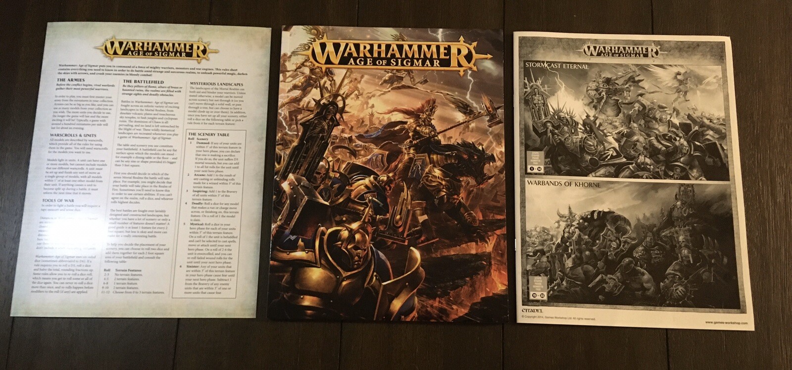 Warhammer AOS Sigmar Mighty Battles Age Of Unending War Box Set Start Book New