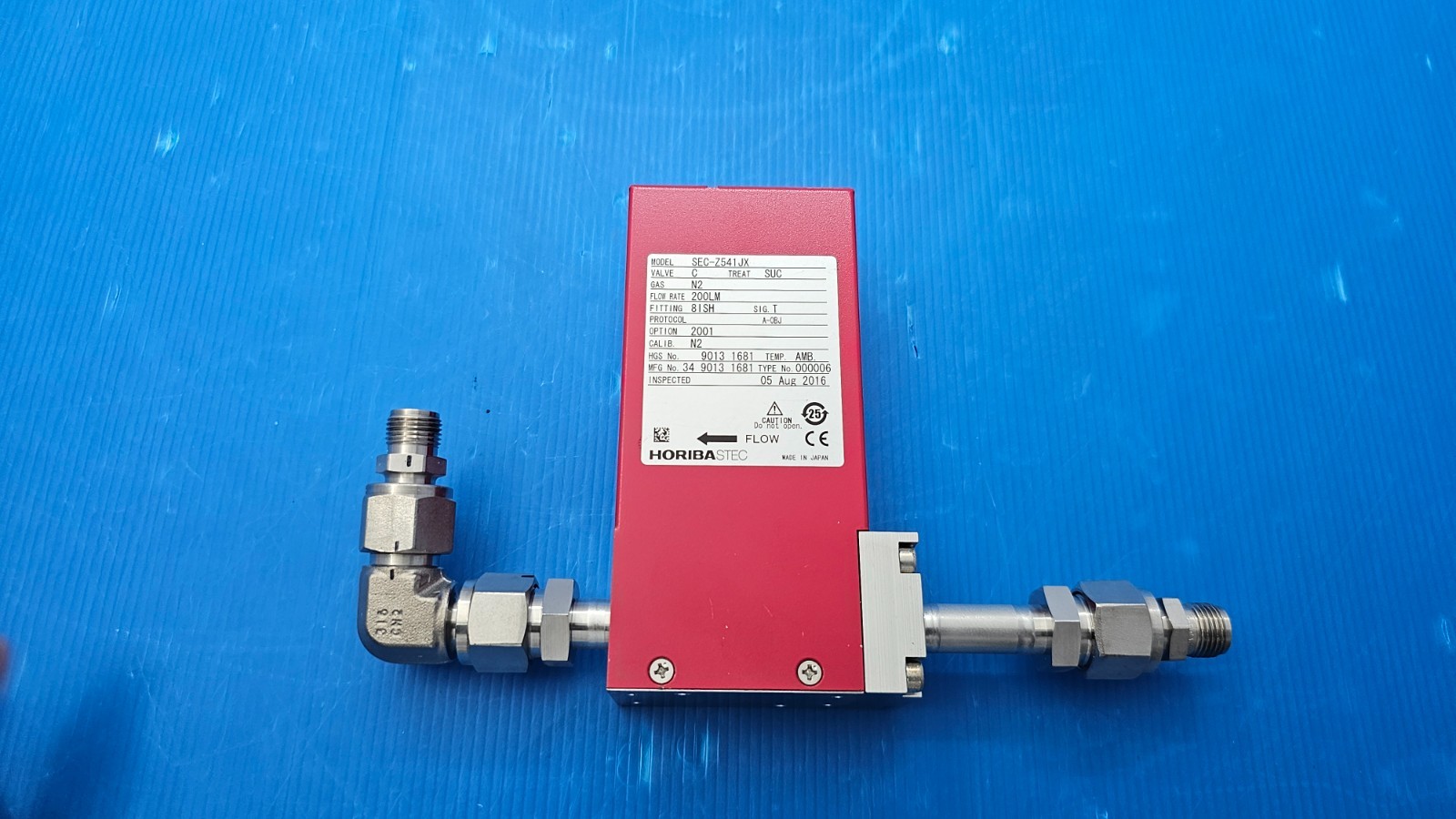 HORIBA STEC SEC-Z541JX Mass Flow Controller N2 200LM Used