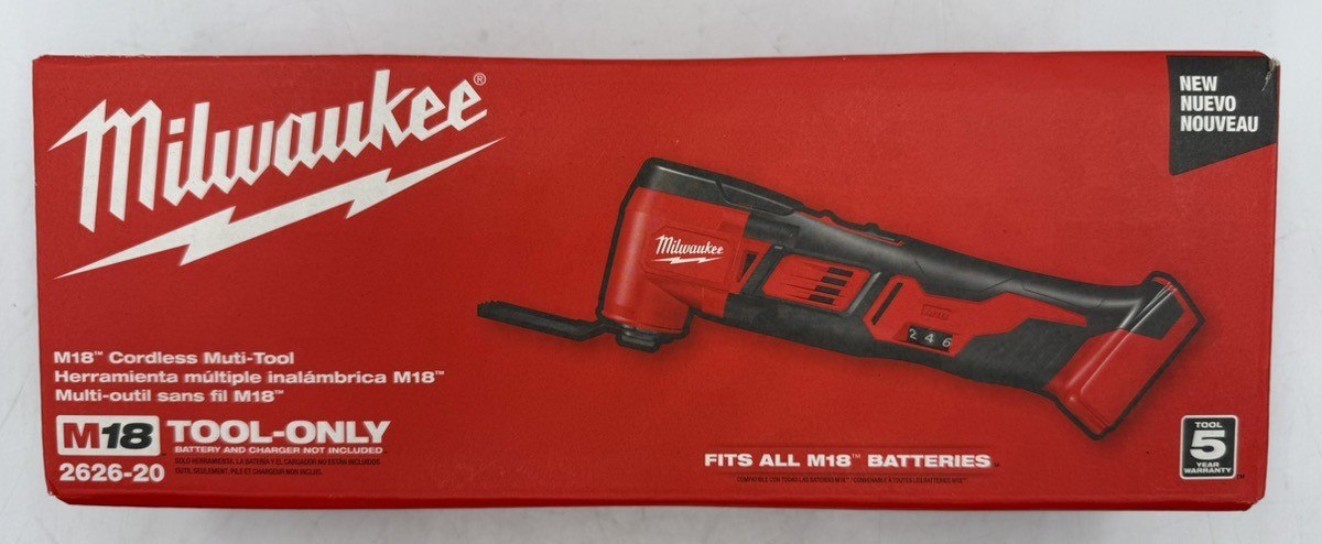 MILWAUKEE M18 18V CORDLESS OSCILLATING MULTI-TOOL 2626-20 NEW IN BOX (CP2021134)