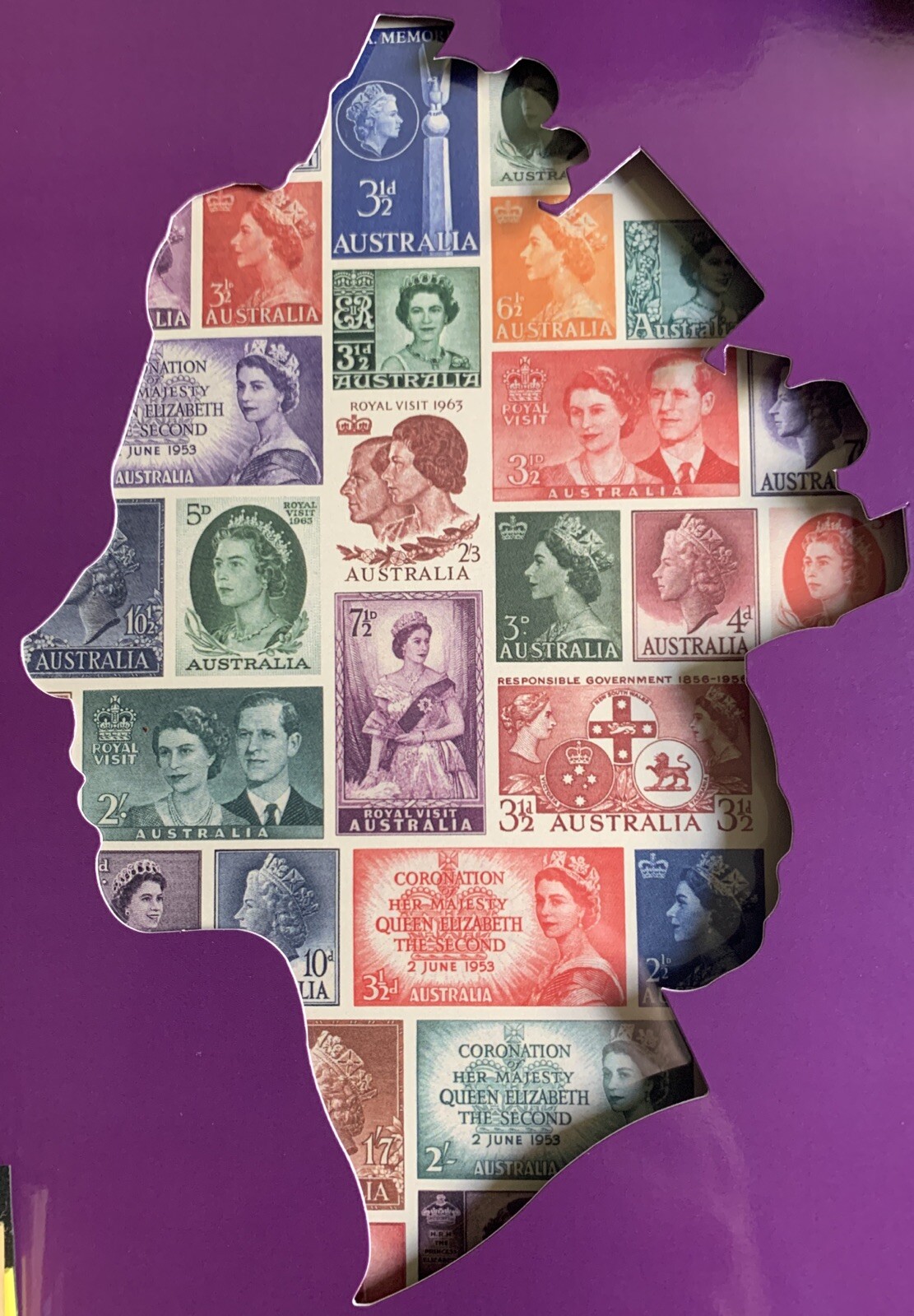 Australia QEII In Memoriam IMPERFORATE Sheetlet LIMITED EDITION OF 222 MNH