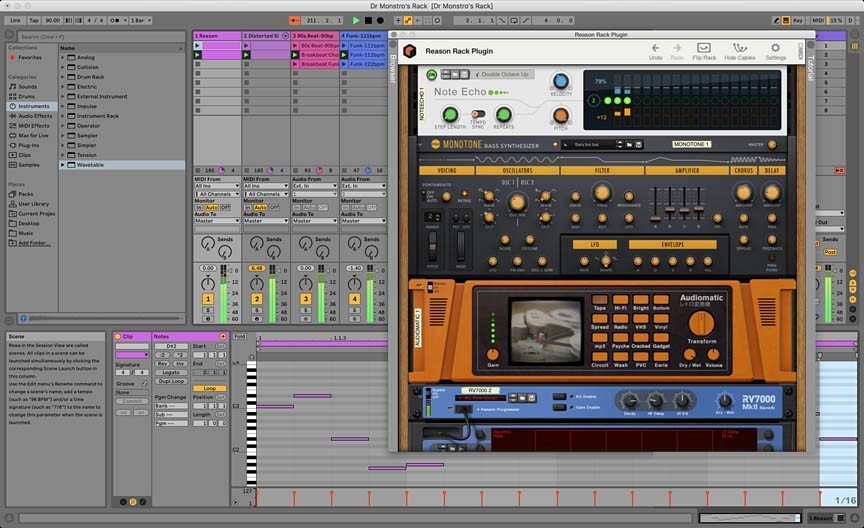 Reason 11 Suite 28 Instruments • 31 Effects • 6 Player MIDI Effects • 8 Utility