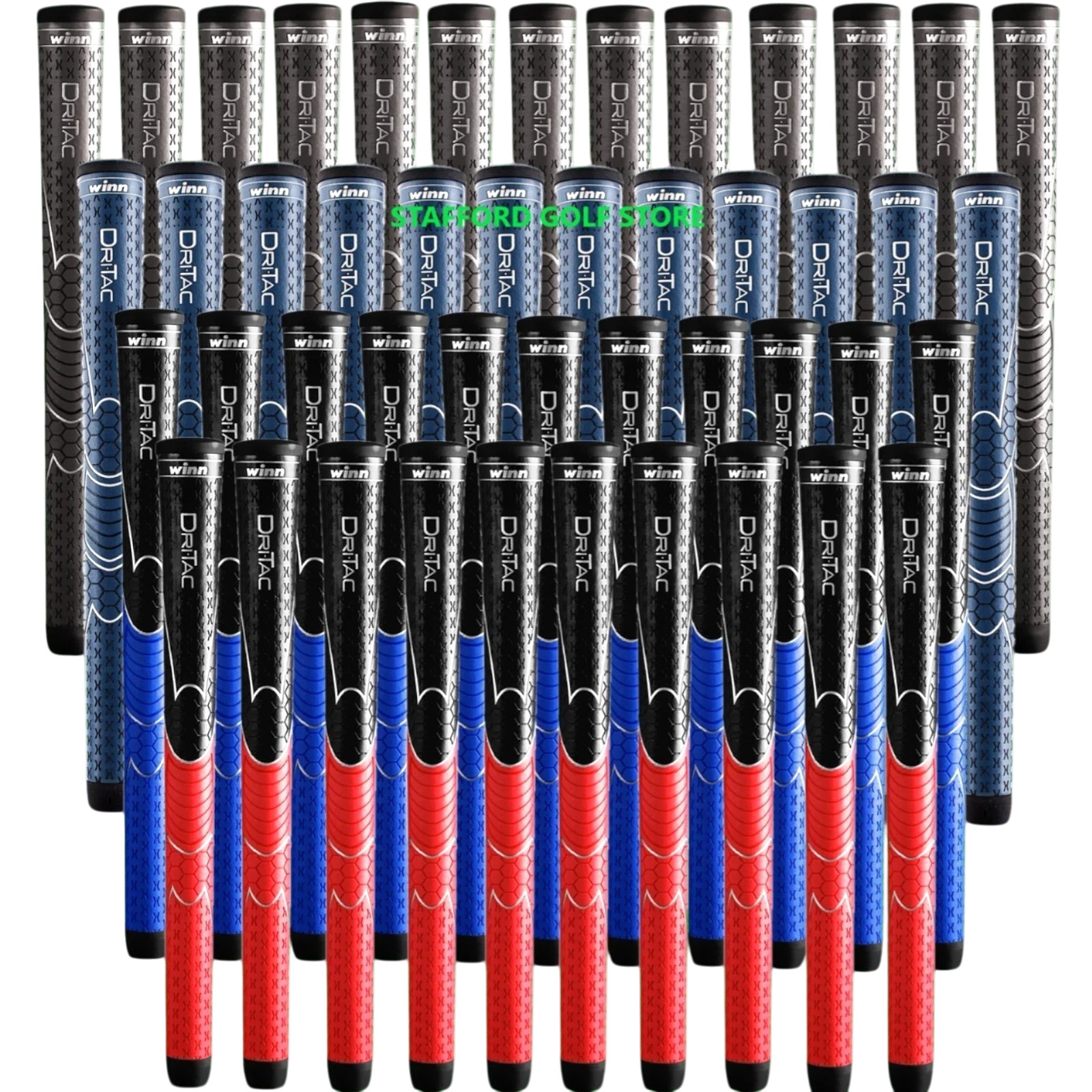 Winn Dri-Tac Golf Club Grip Bundle Set Soft Non-Slip WinnDry Polymer All Weather