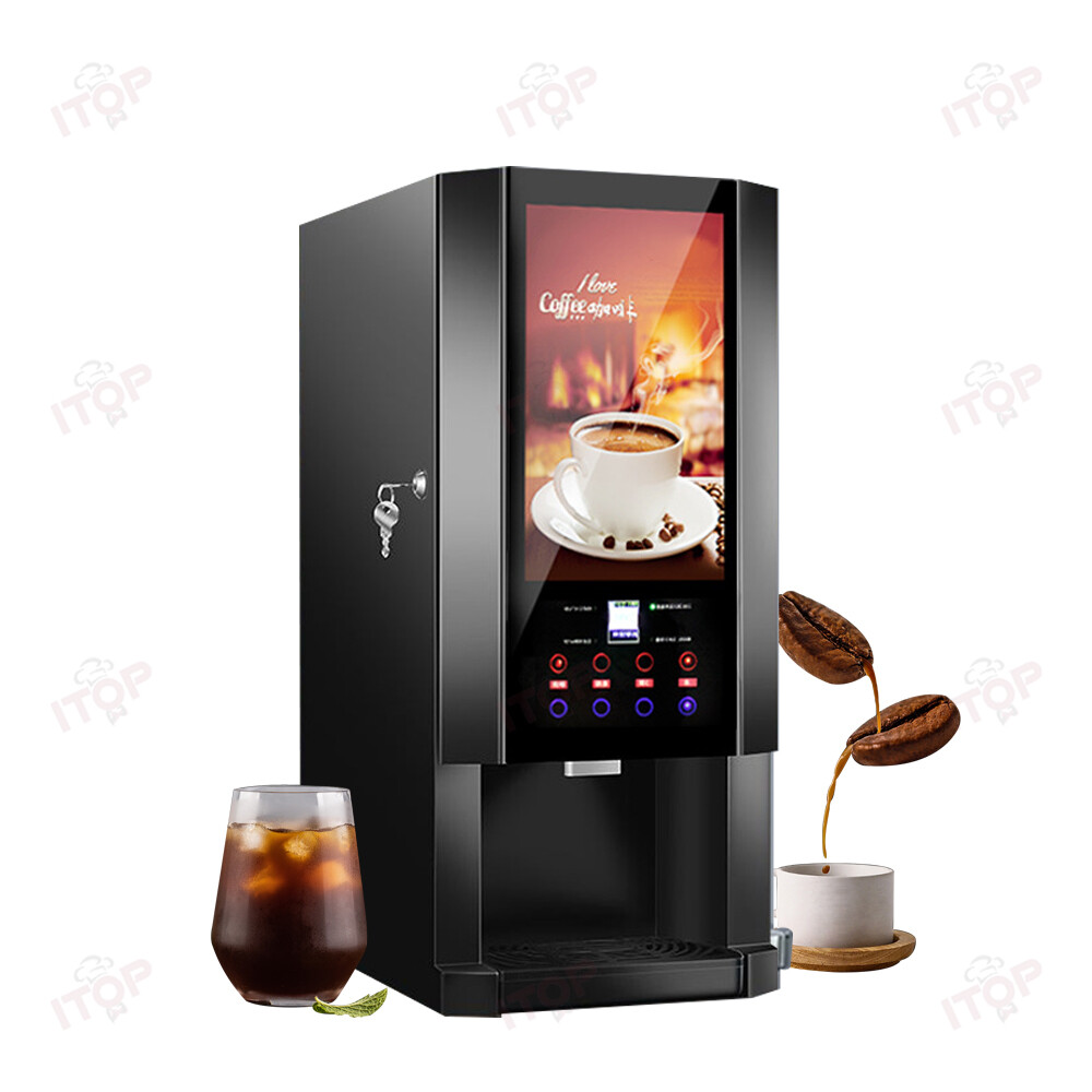 110V/220V Commercial Coffee Machine Multi-Function Hot Cold Instant Coffee Maker