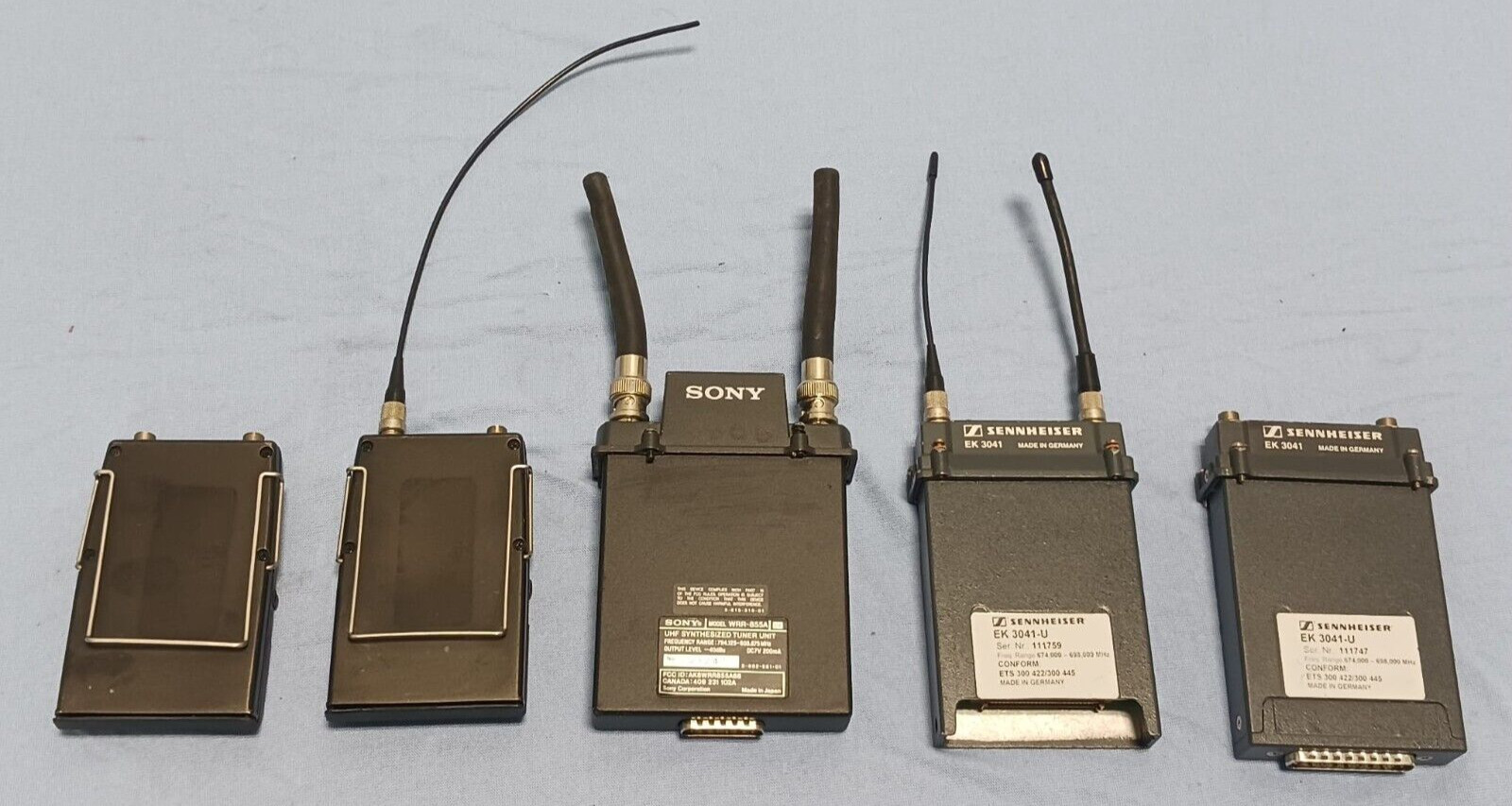 Lot of Sony Sennheiser UHF Synthesized Tuner Unit WRR-855A EK 3041-U SK 3063-U