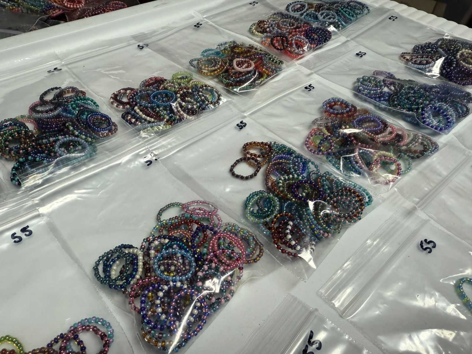 Stretchy Beaded Toe Rings - WHOLESALE!