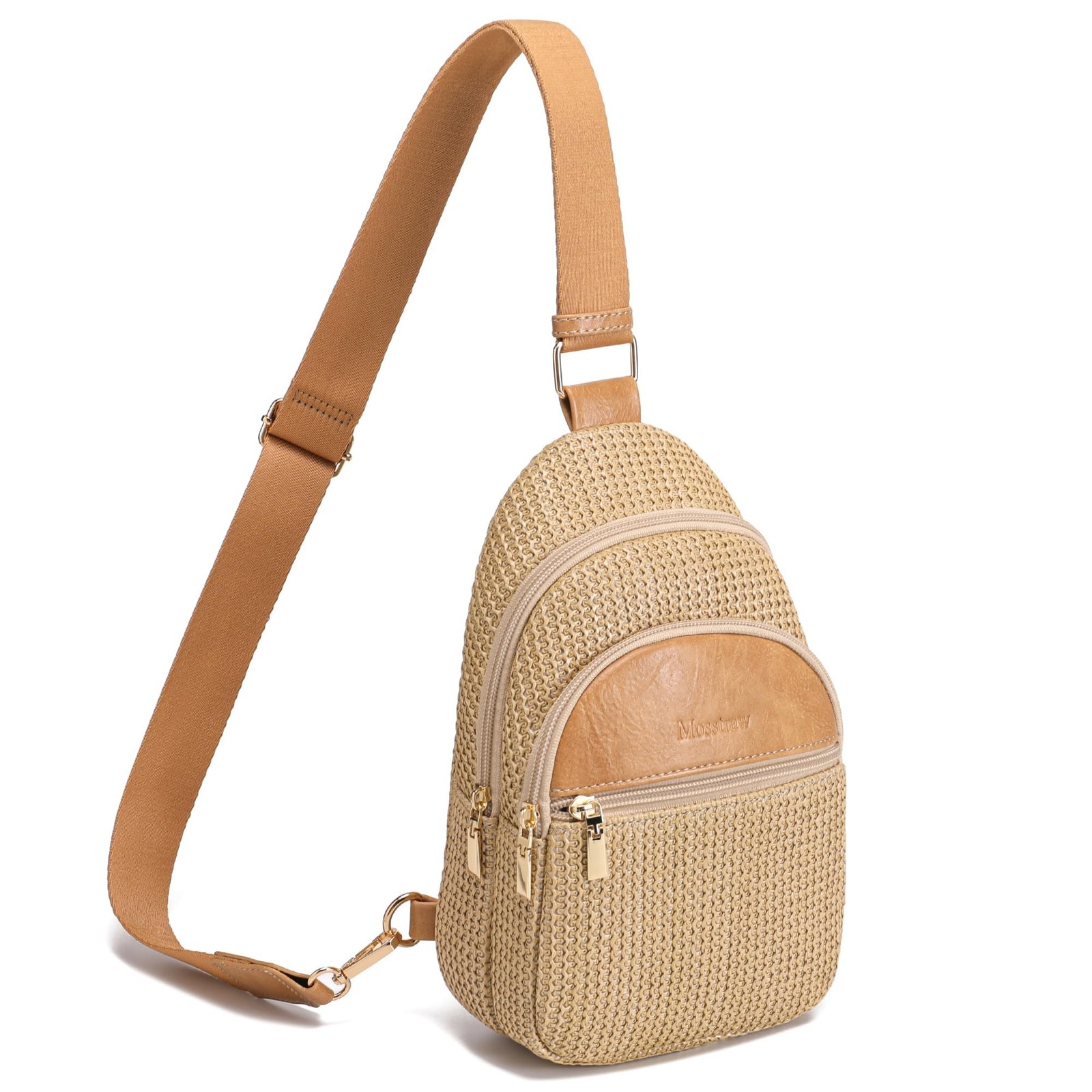 Faux Straw Purse Anti Theft Summer Small Sling Bag RFID Crossbody Bags for Wo...