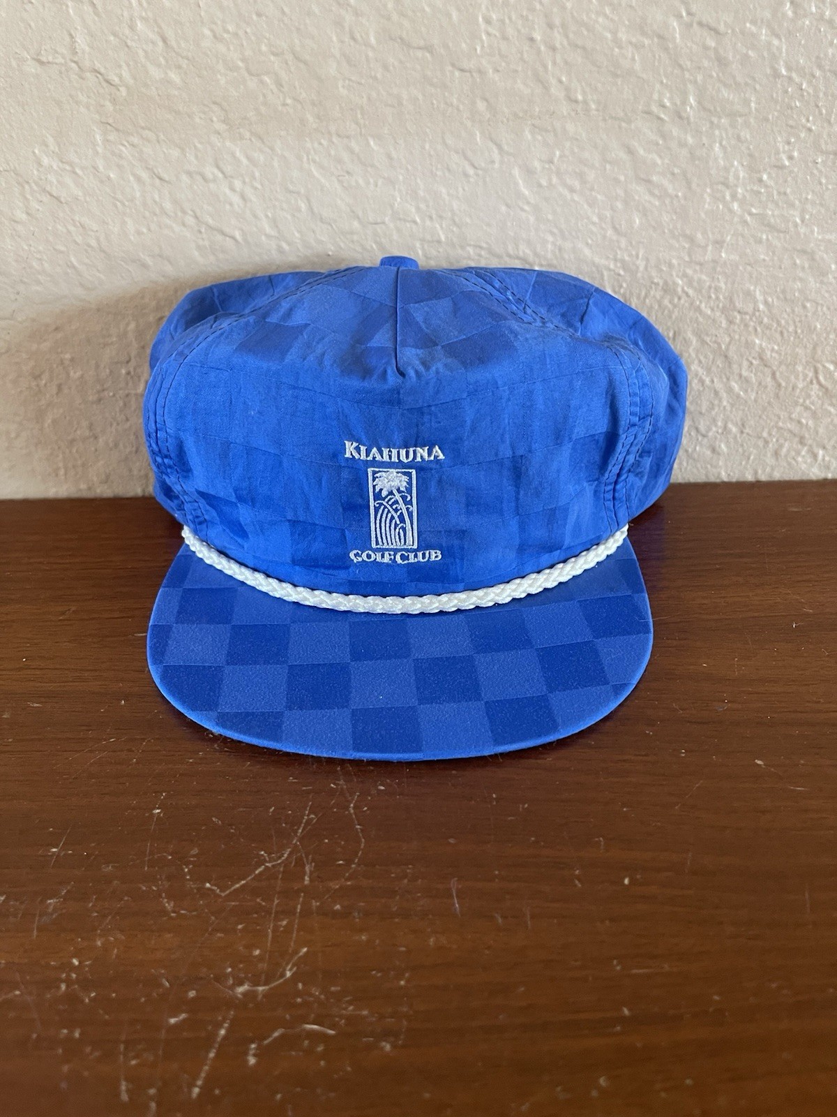 Vintage Kiahuna Golf Club Blue Checkered Hat Imperial Headware