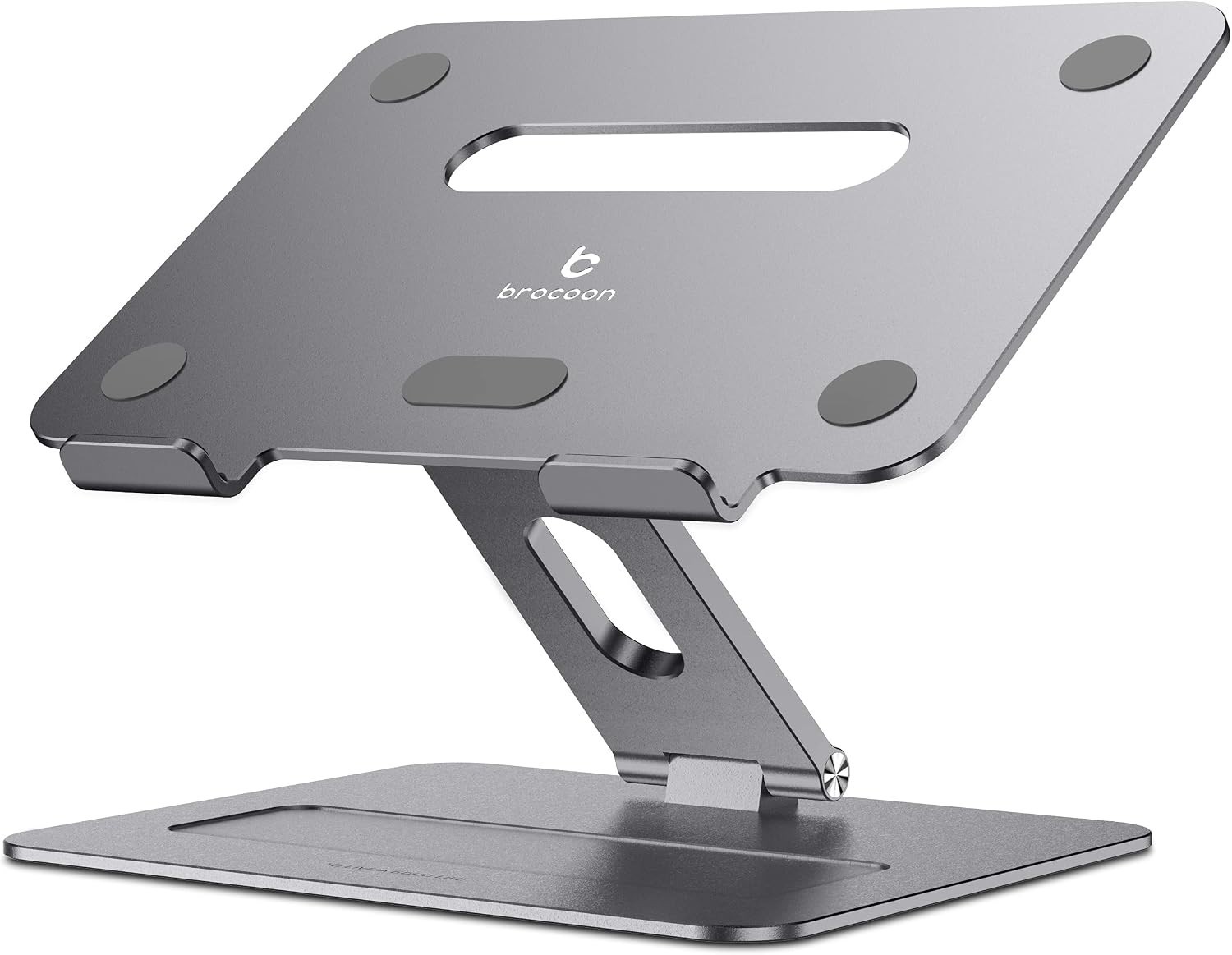 Adjustable Macbook Laptop Stand for Desk | Ergonomic Aluminum Laptop Riser with