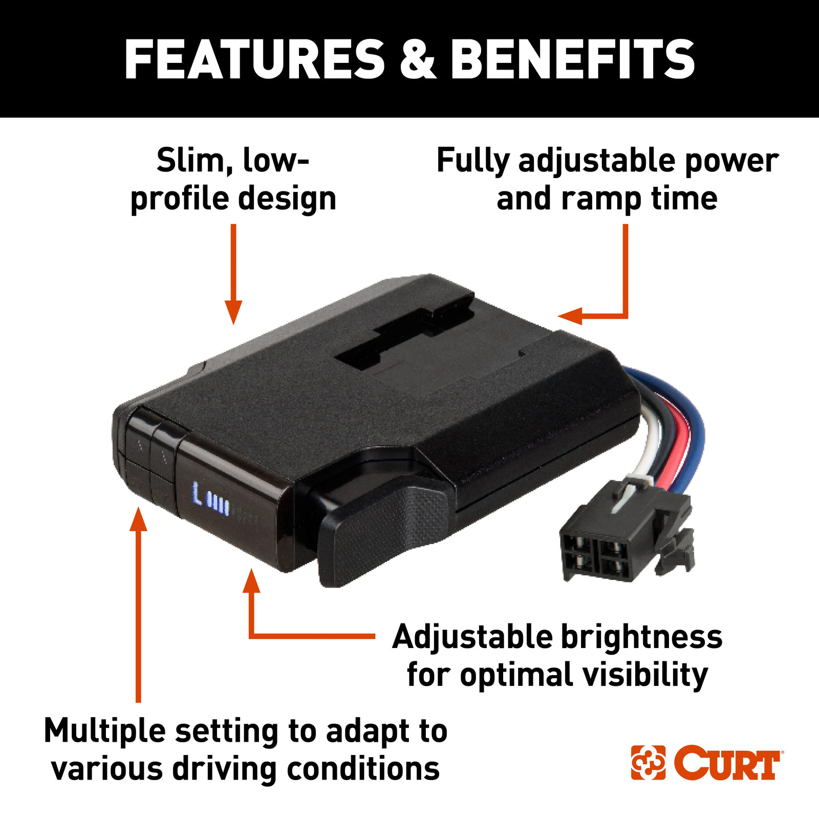 CURT Venturer NEXT Electric Trailer Brake Controller