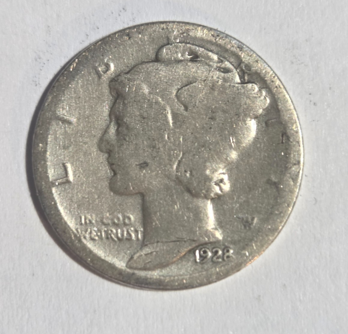 1928 D Mercury Dime