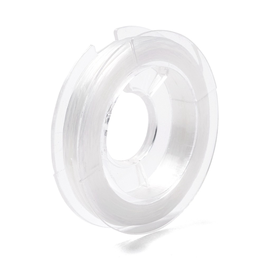 10 Rolls Stretchy Beading Elastic Thread Flat Crystal Jewelry String Cord White