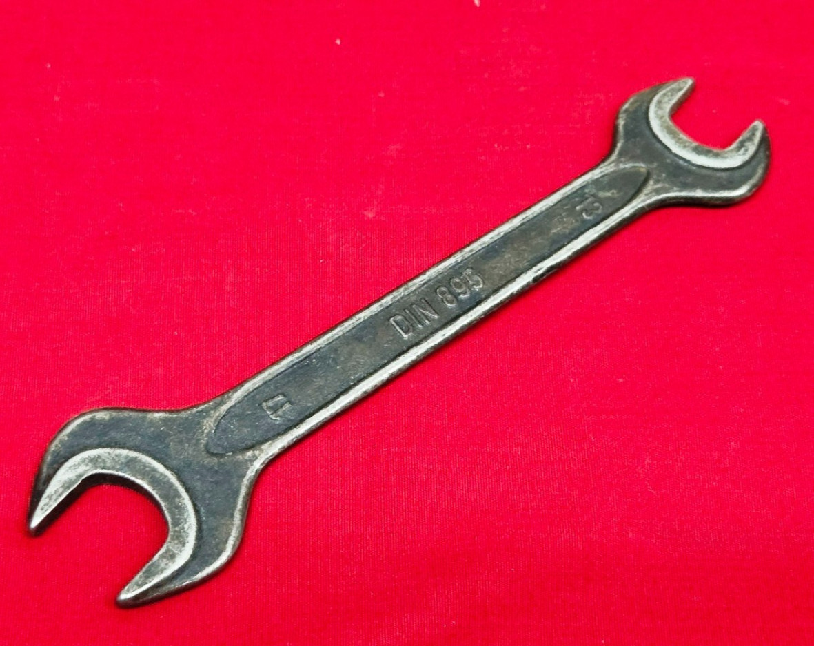 WGB DIN 895 5mm-Thin, Double Open-end Wrench 17mm X 13mm Made In Germany, 6" OAL
