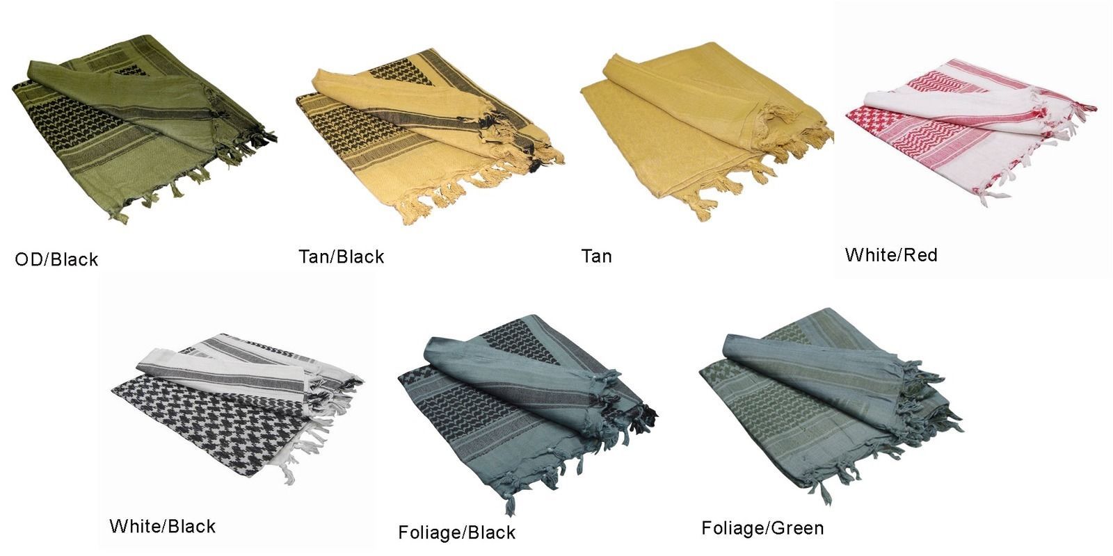 Condor 201 Shemagh 100% Cotton Scarf Head Wrap Bandana keffiyeh Desert Headdress