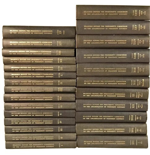 Warren Commission Report & Hearings  Kennedy Assassination 27 Volumes SET 1 of 4