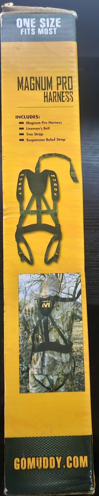 Muddy Magnum Pro Safety Harness Adjustable Quick-Release w/Tree Strap Black